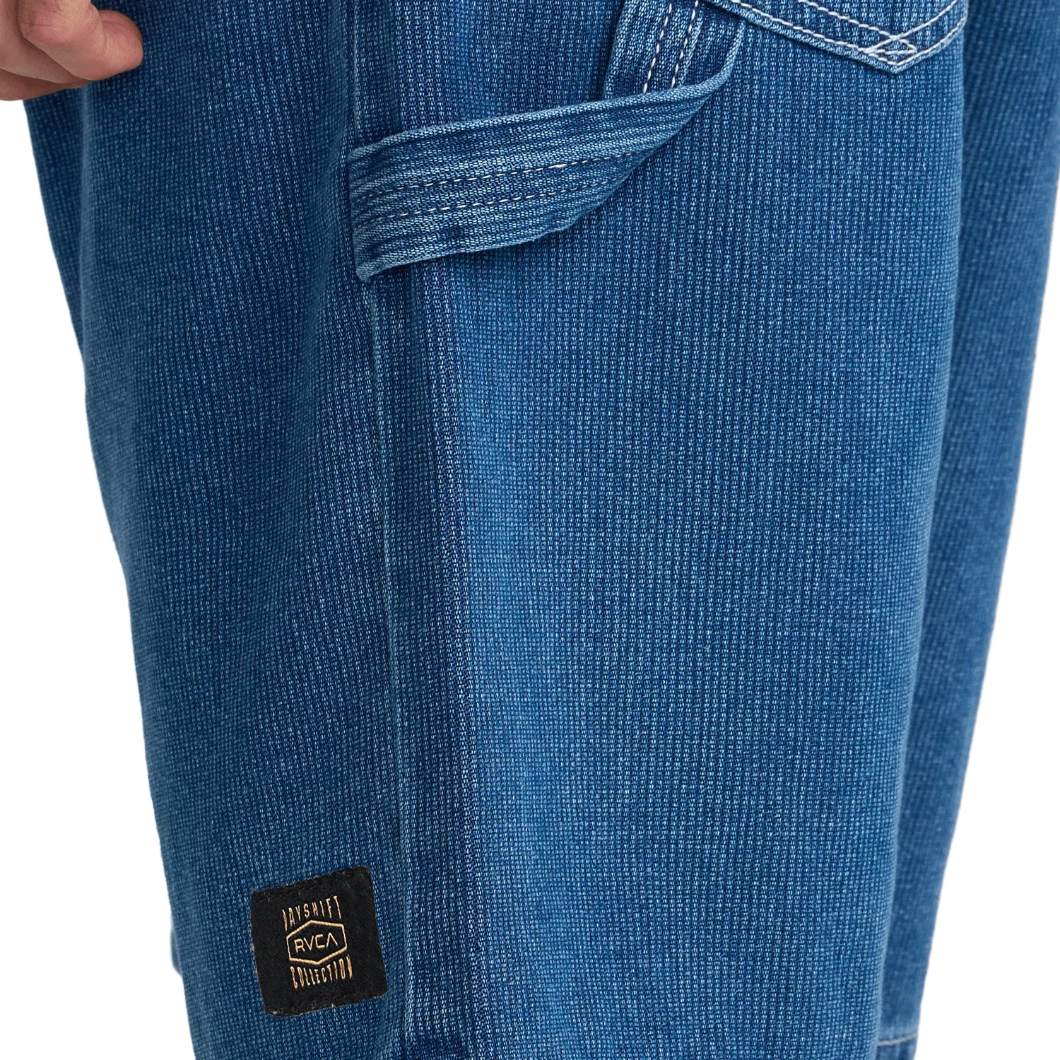 RVCA Men's Dayshift Denim 21" Short Blue Collar - Image 6