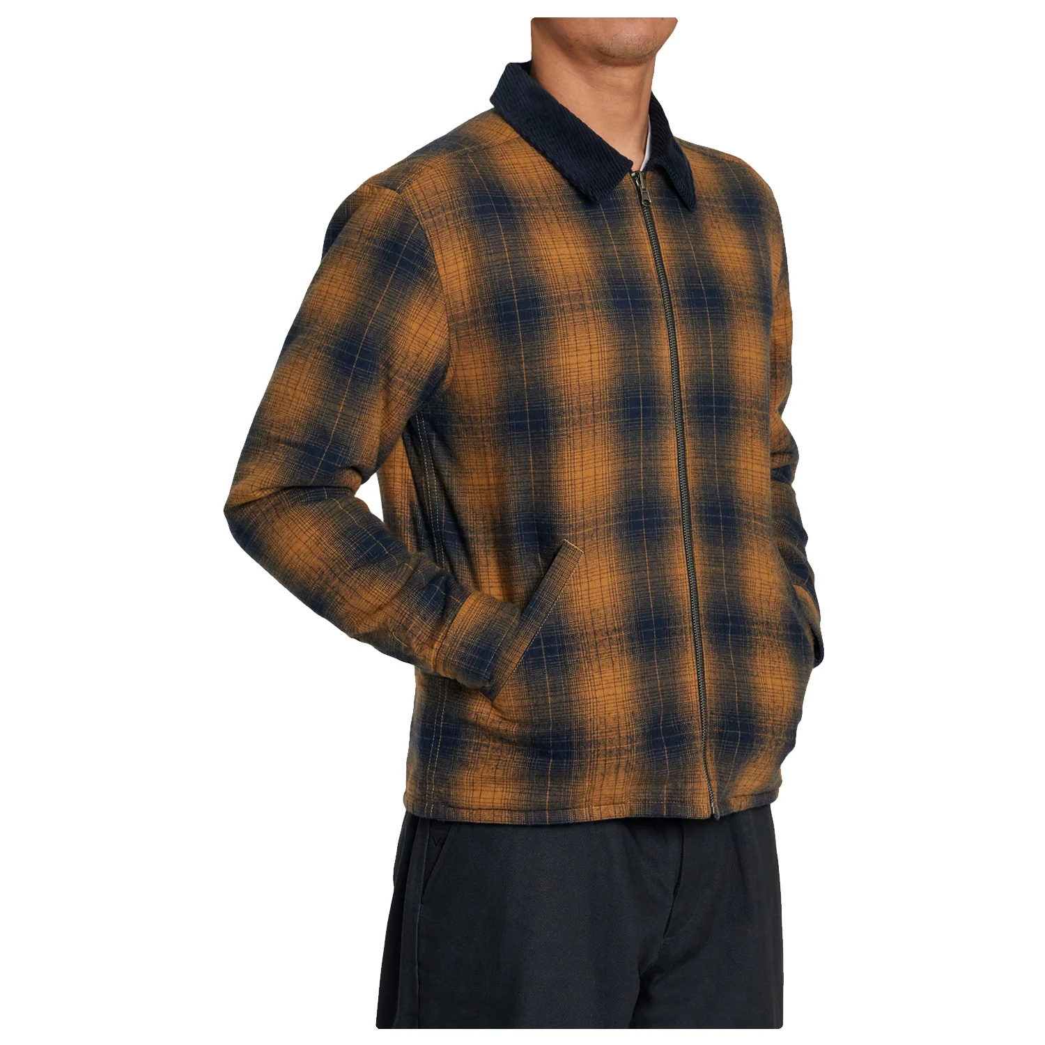 RVCA Men's Dayshift Reversible Flannel Shirt Navy - Image 2