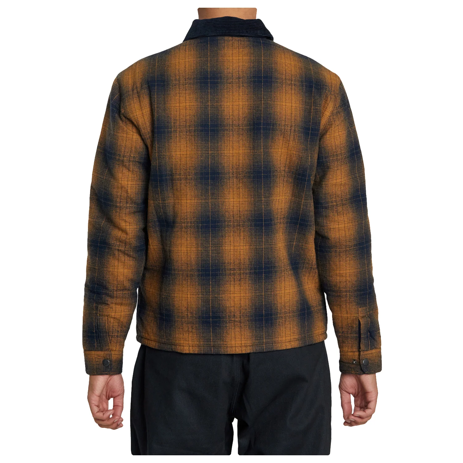 RVCA Men's Dayshift Reversible Flannel Shirt Navy - Image 3
