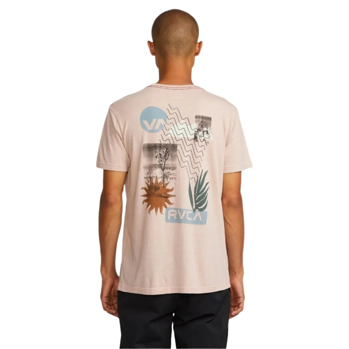 RVCA Men's Desertscape S/S T-Shirt Pale Mauve - Image 2