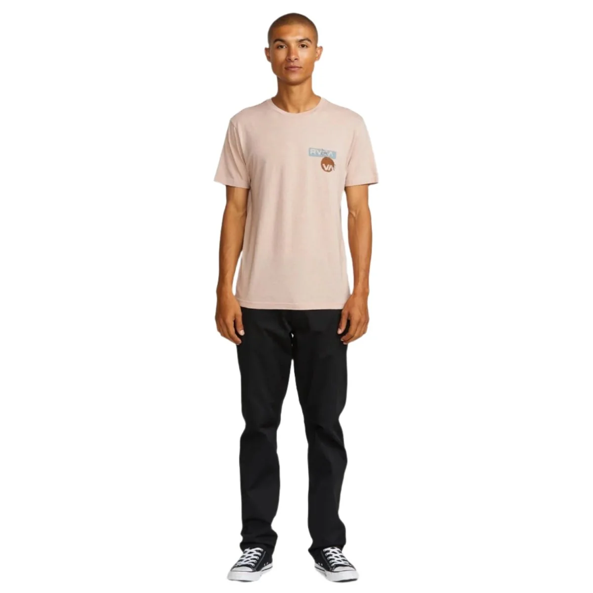 RVCA Men's Desertscape S/S T-Shirt Pale Mauve - Image 3