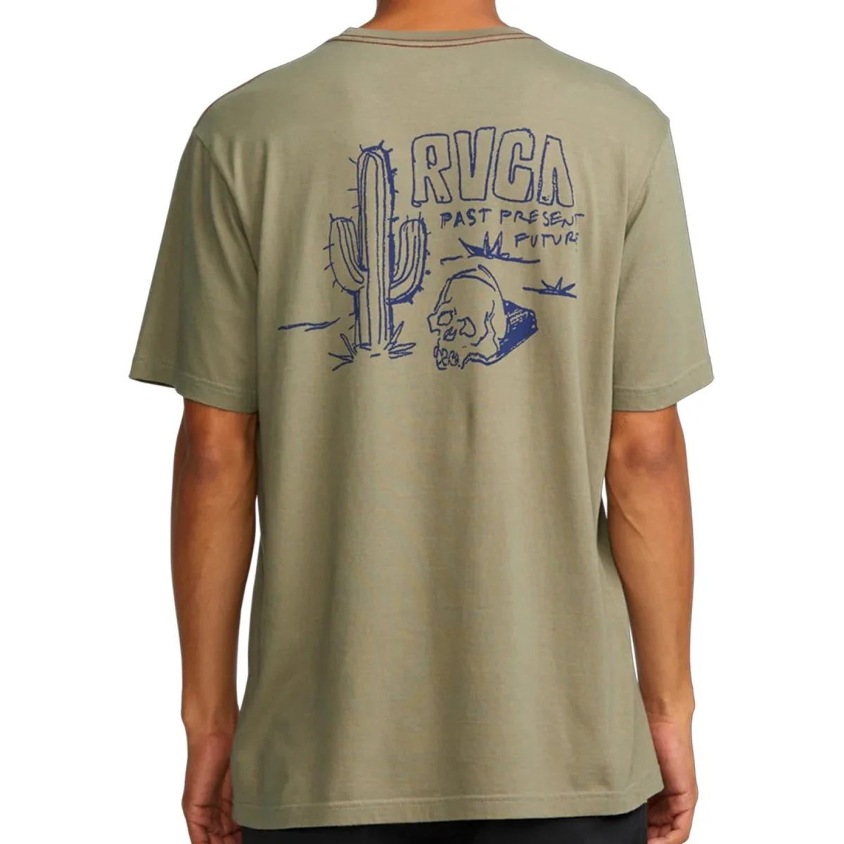 RVCA Men's Deth Valley S/S T-Shirt Aloe - Image 2