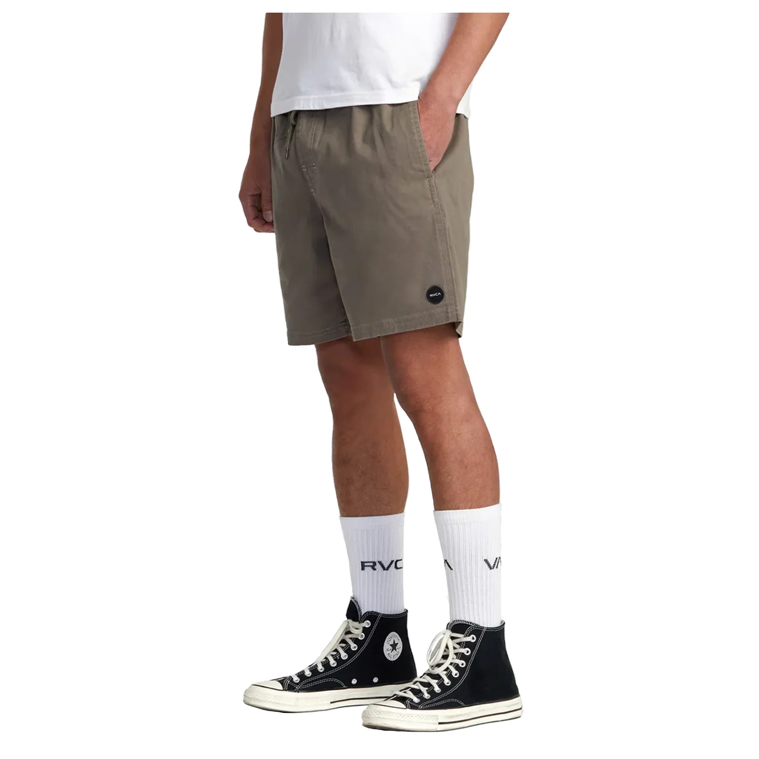 RVCA Men's Escape Elastic Short Mushroom - Image 2