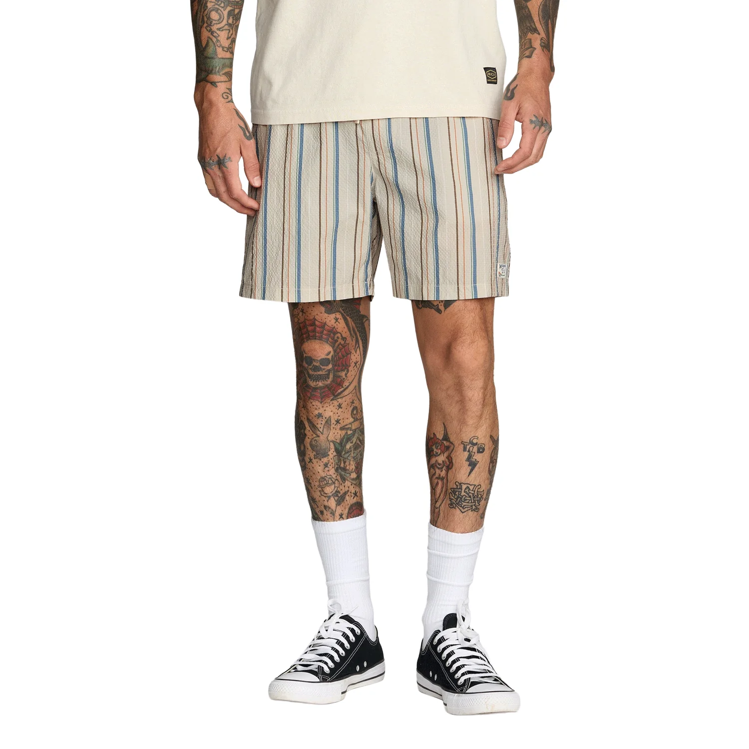 RVCA Men's Exotica Seerseeker 17" Elastic Short Light Khaki - Image 3