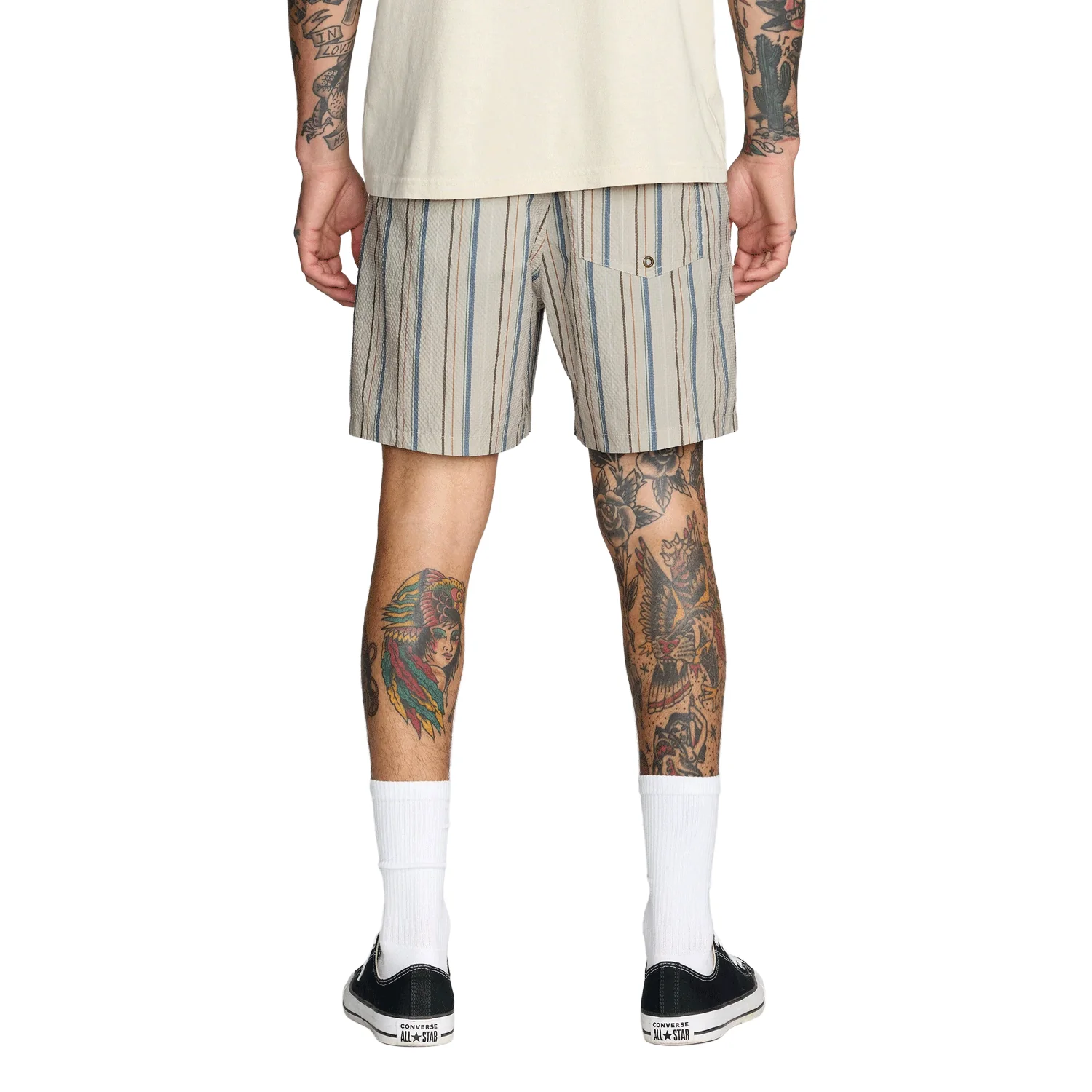 RVCA Men's Exotica Seerseeker 17" Elastic Short Light Khaki - Image 4