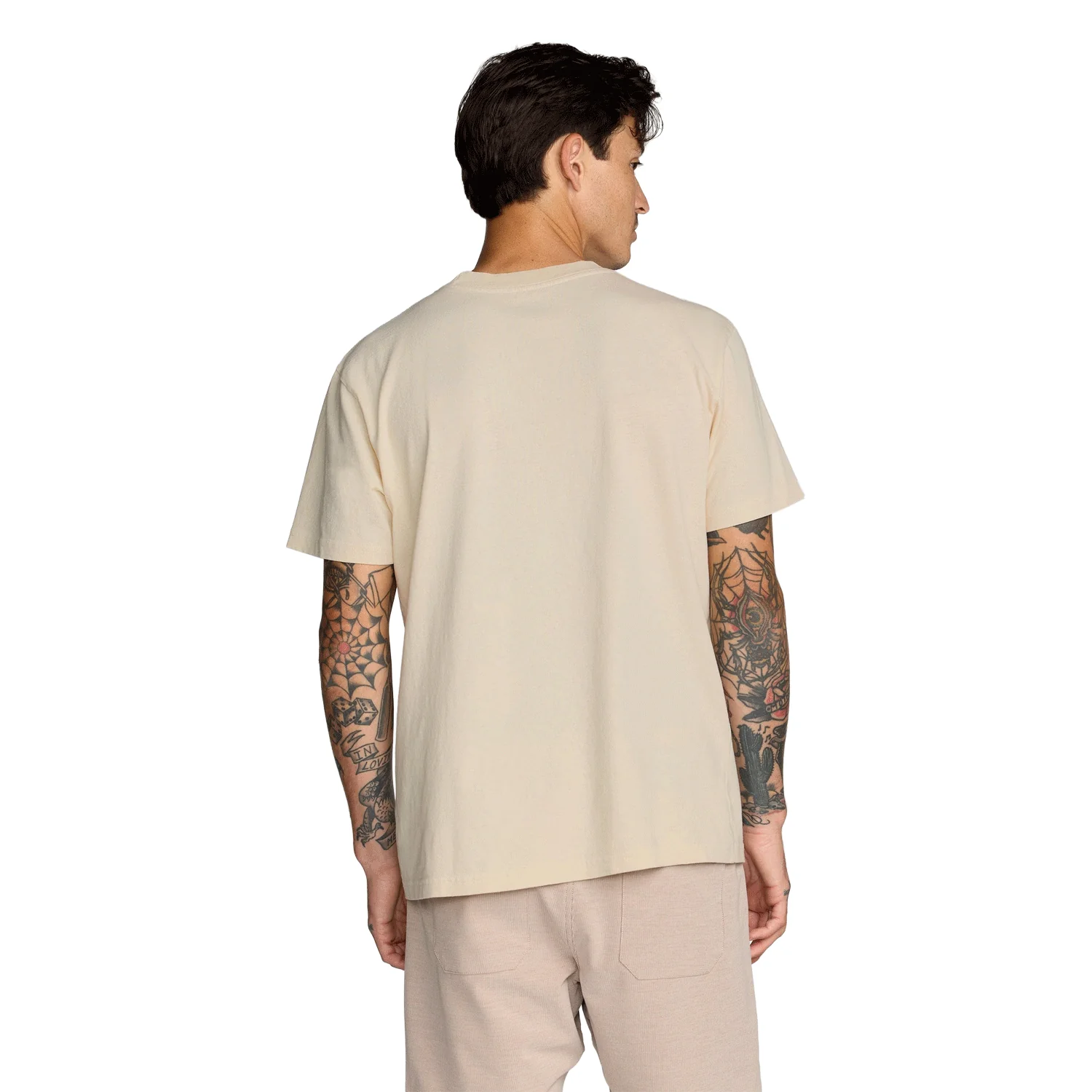 RVCA Men's Exotica Stripe S/S Shirt Sage Leaf - Image 4