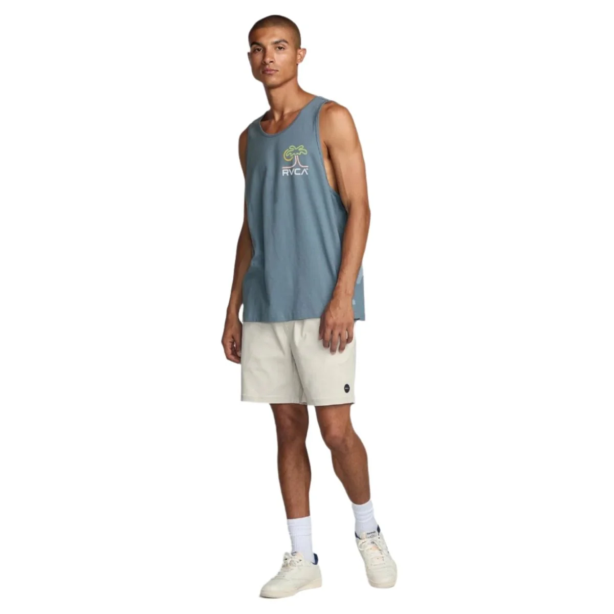 RVCA Men's Happy Hour Tank Vintage Navy - Image 3
