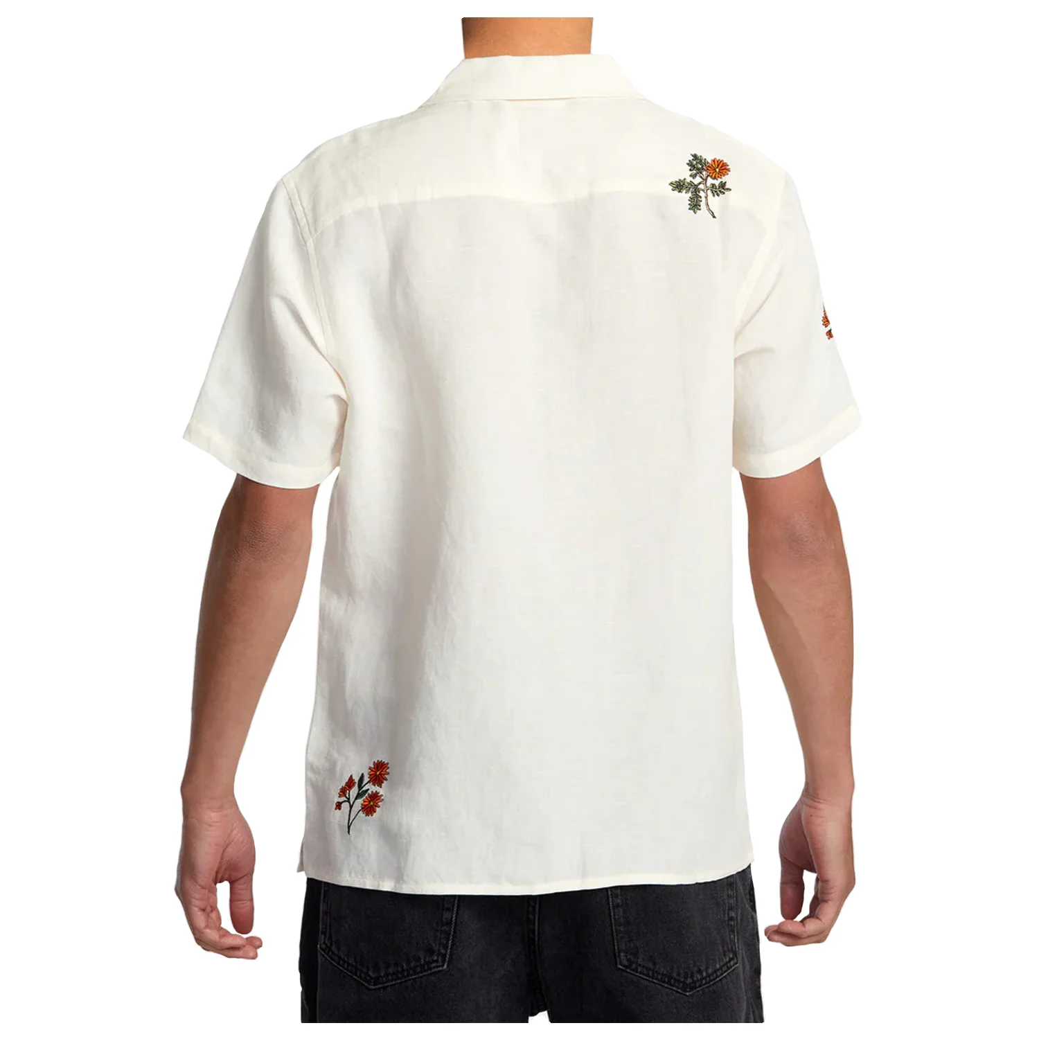 RVCA Men's Nectar S/S Shirt Natural - Image 3