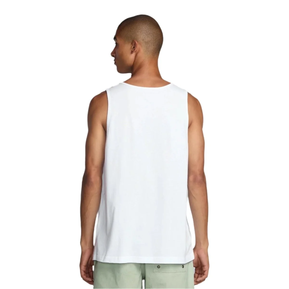 RVCA Men's Puerto Nuevo Tank White - Image 2