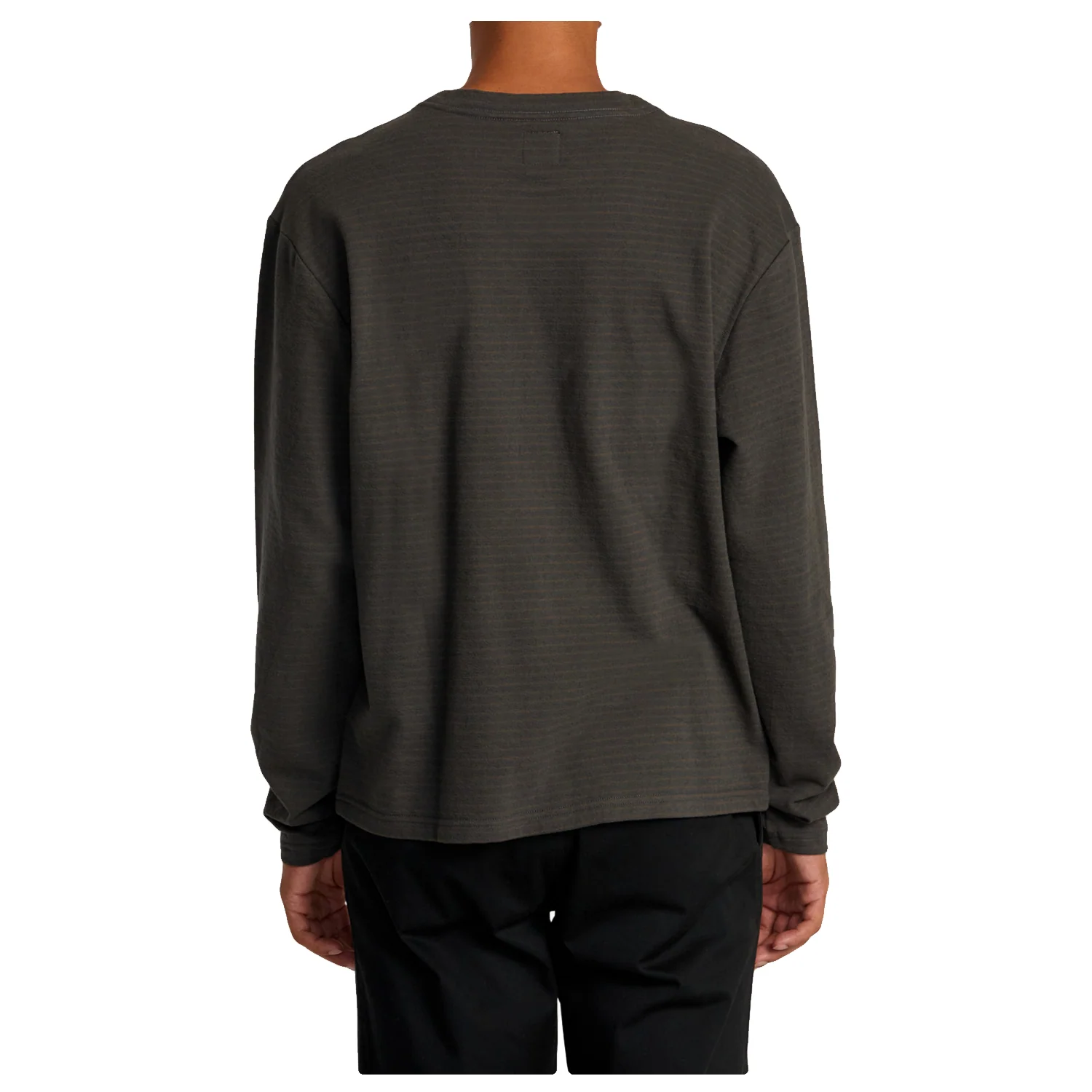 RVCA Men's Vacancy L/S Crew Pirate Black - Image 2