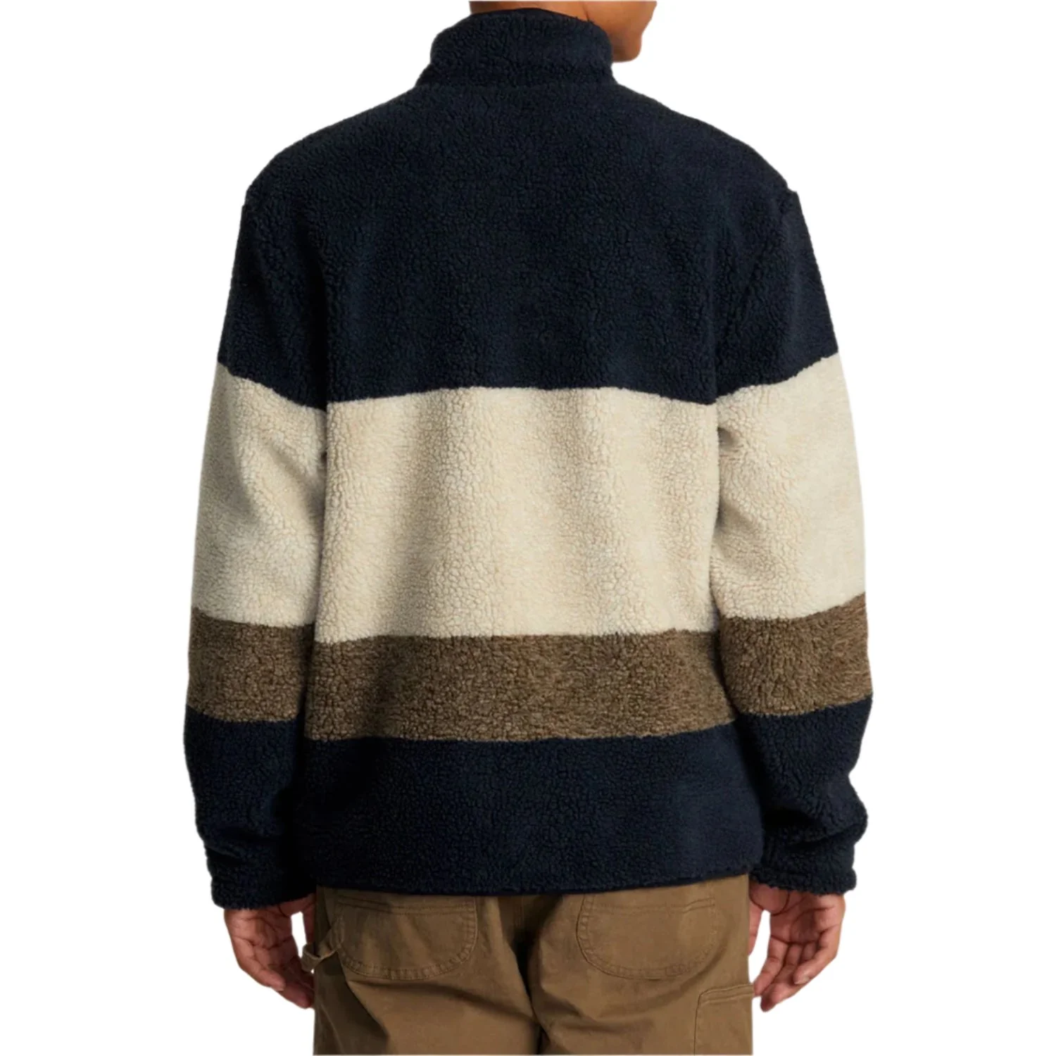 RVCA Men's Westwood Snap Fleece Dark Khaki - Image 2