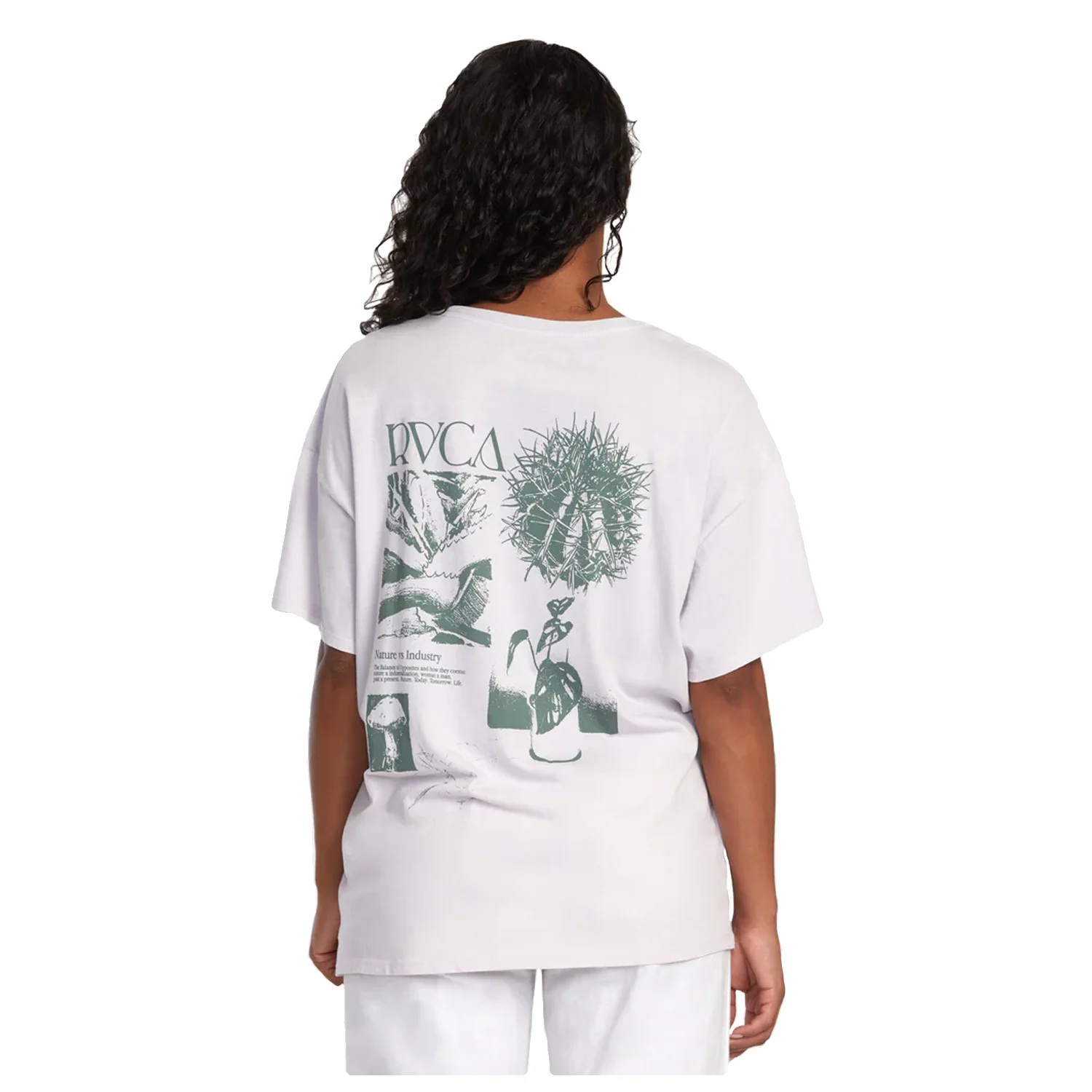 RVCA Women's Baggie T Shirt White - Image 2