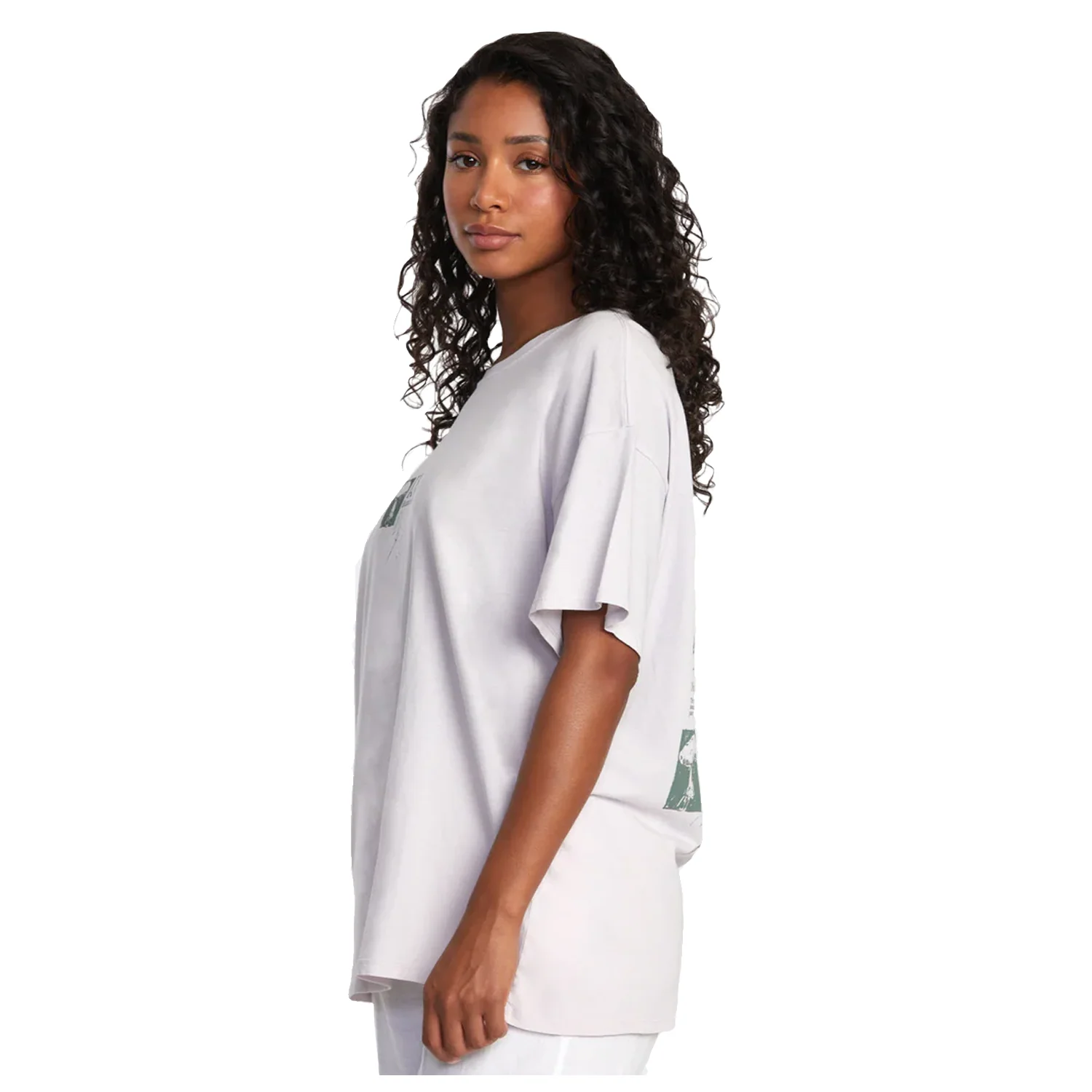 RVCA Women's Baggie T Shirt White - Image 3