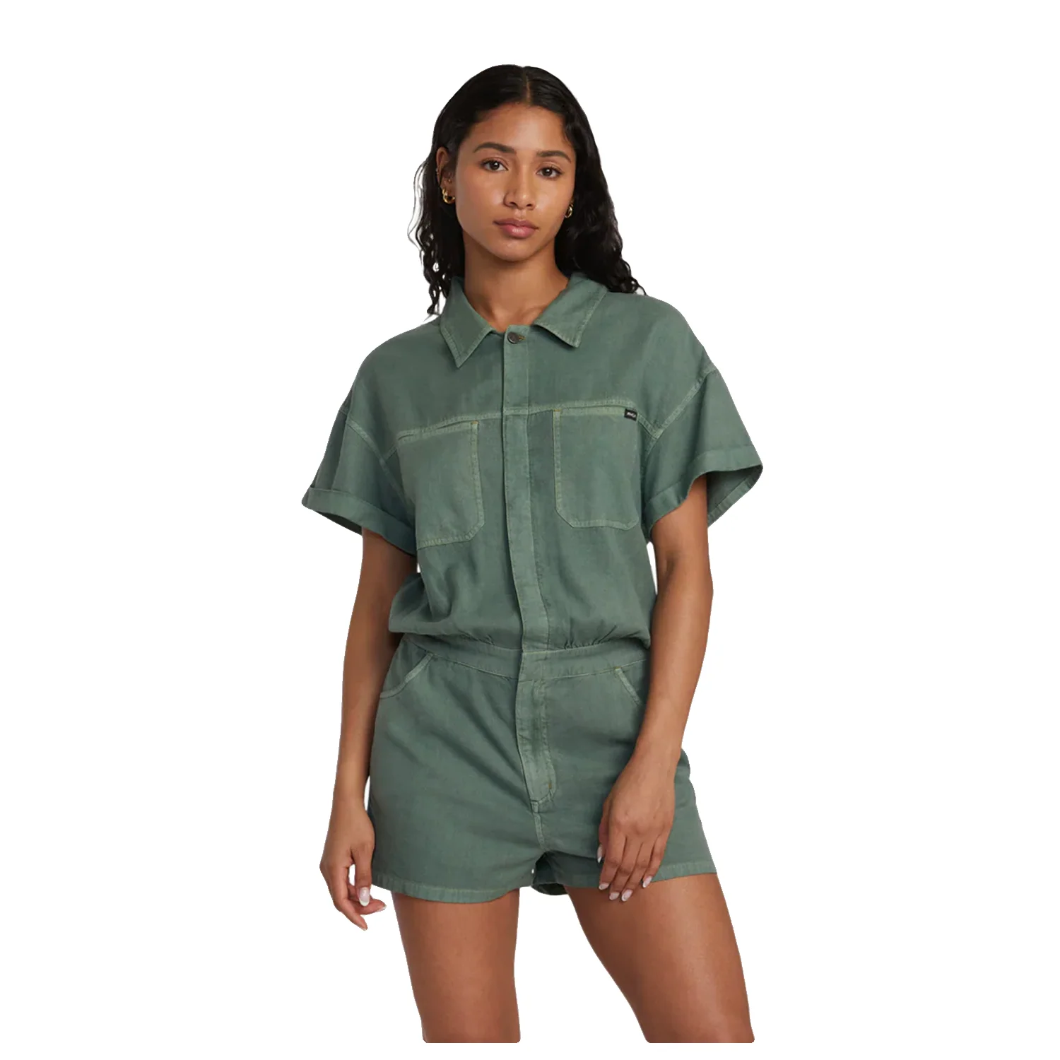 RVCA Women's Cadet Romper Jade