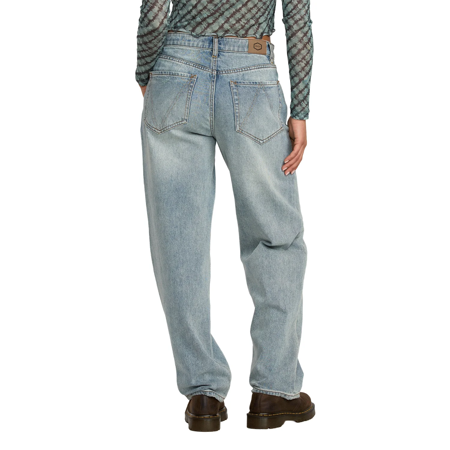RVCA Women's Coco II Denim Pant Light Vintage Indigo - Image 3