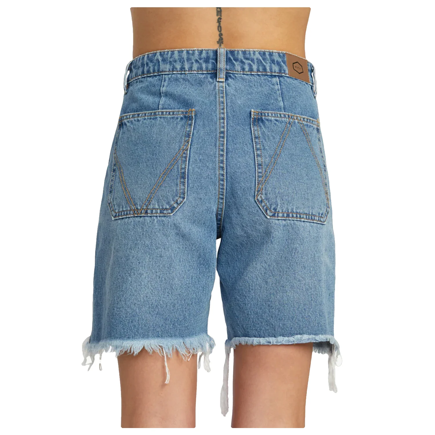 RVCA Women's Crawford Long Short 90s Blue - Image 3