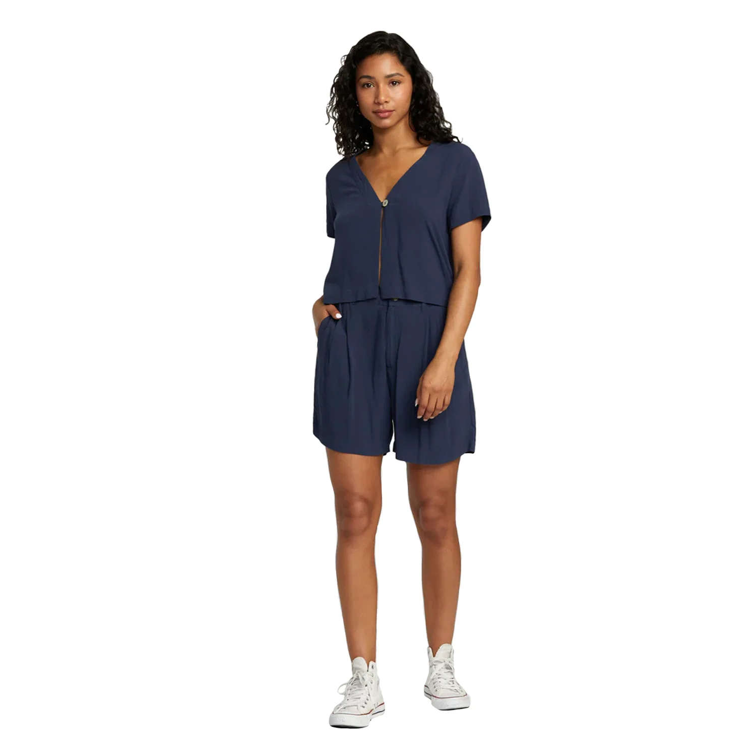 RVCA Women's Del Mar Short Moody Blue - Image 4