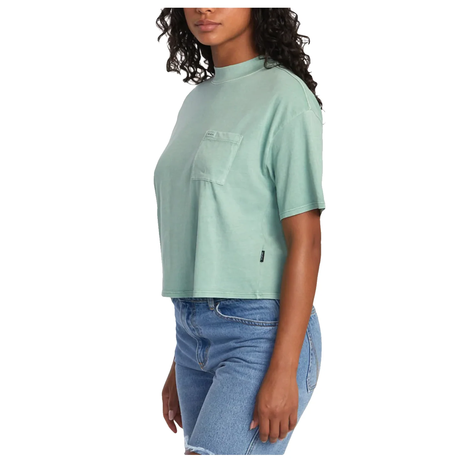 RVCA Women's Kinney T Shirt Jade - Image 2
