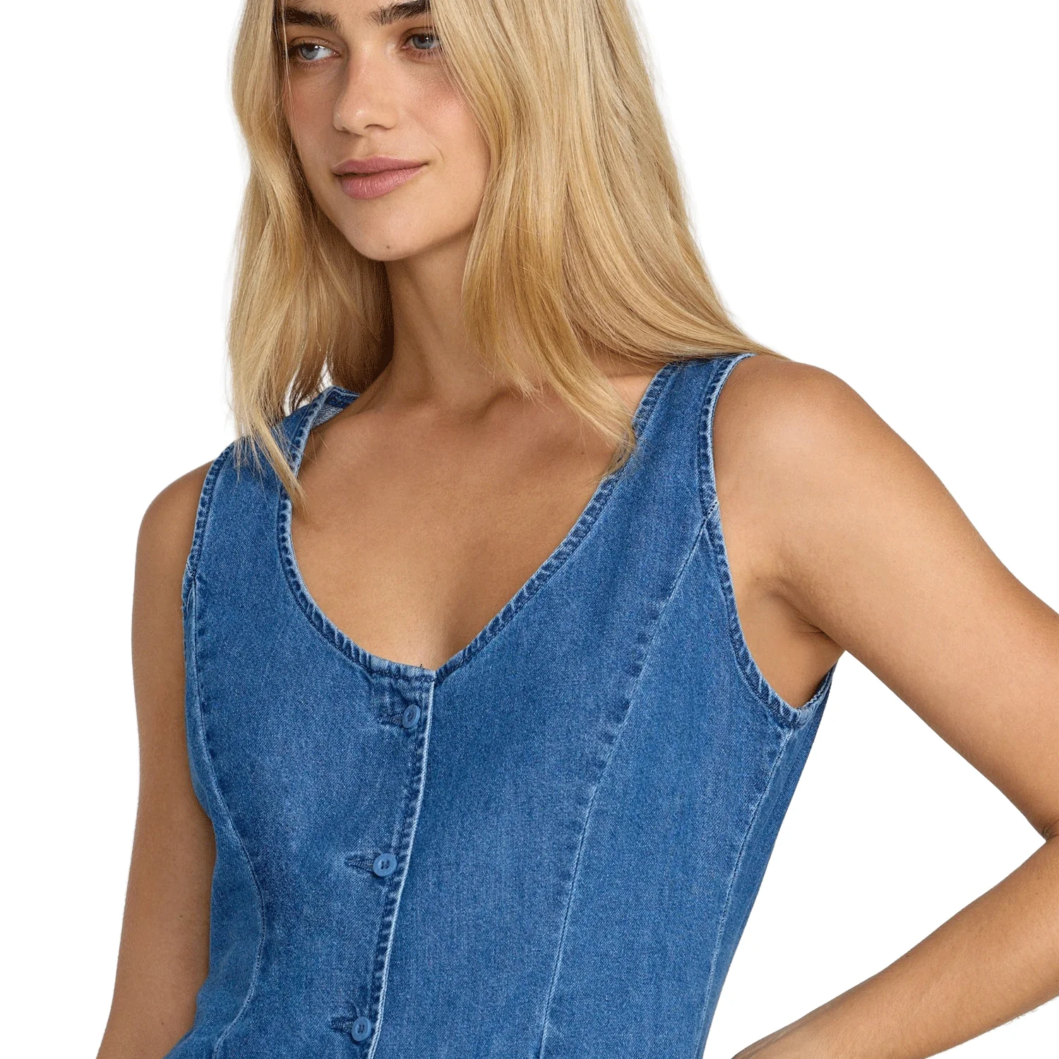 RVCA Women's Labour Dayshift Romper Cocoa - Image 3