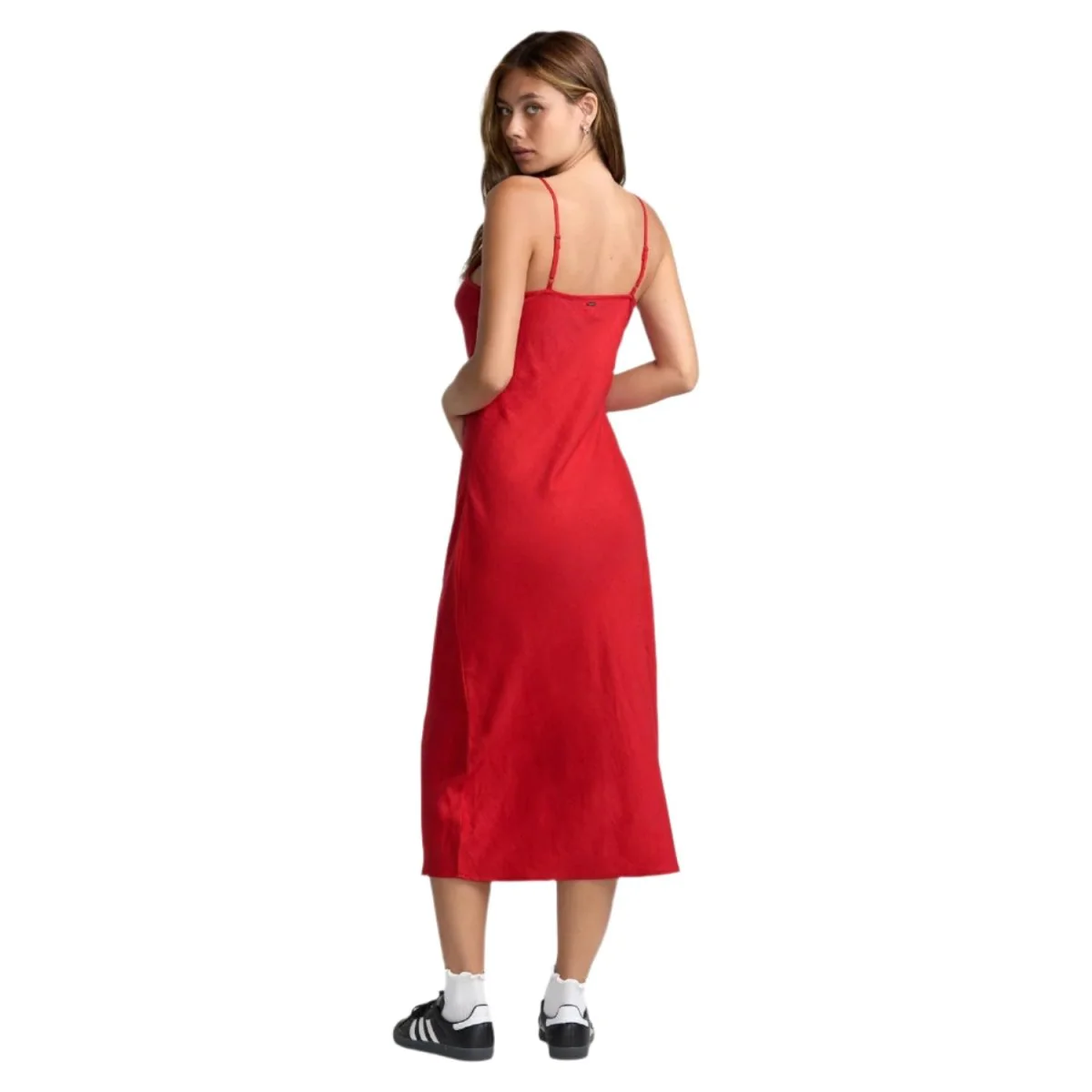 RVCA Women's Lets Dance Slip Dress Pepper Red - Image 2
