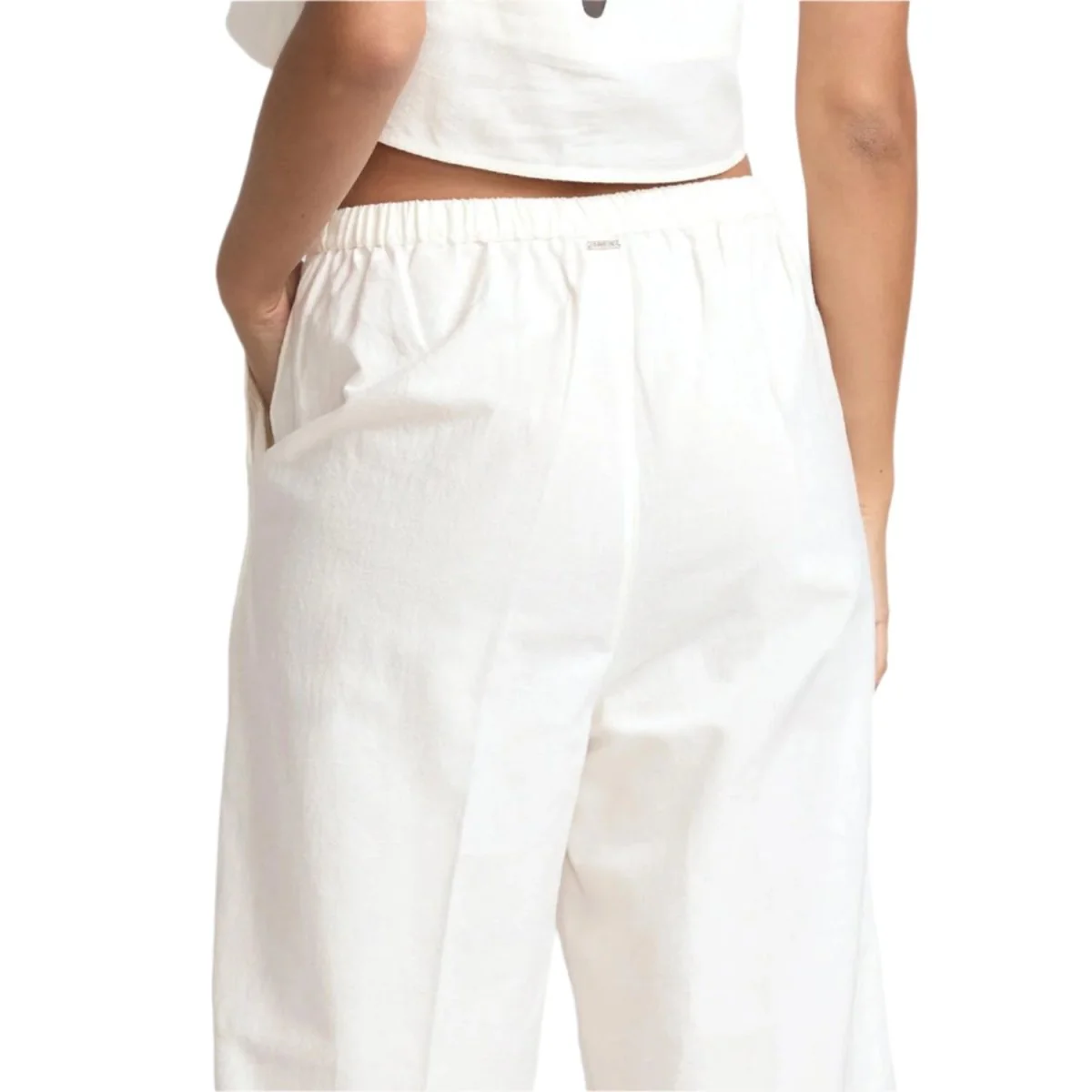 RVCA Women's Lucy Pant Vintage White - Image 4