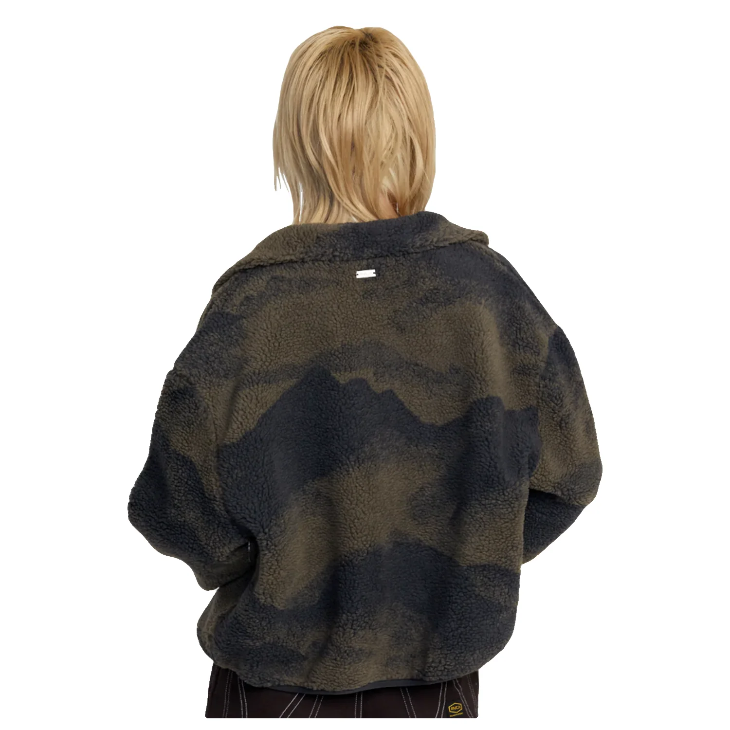 RVCA Women's Oh Hush Sherpa Jacket Green Haze - Image 2
