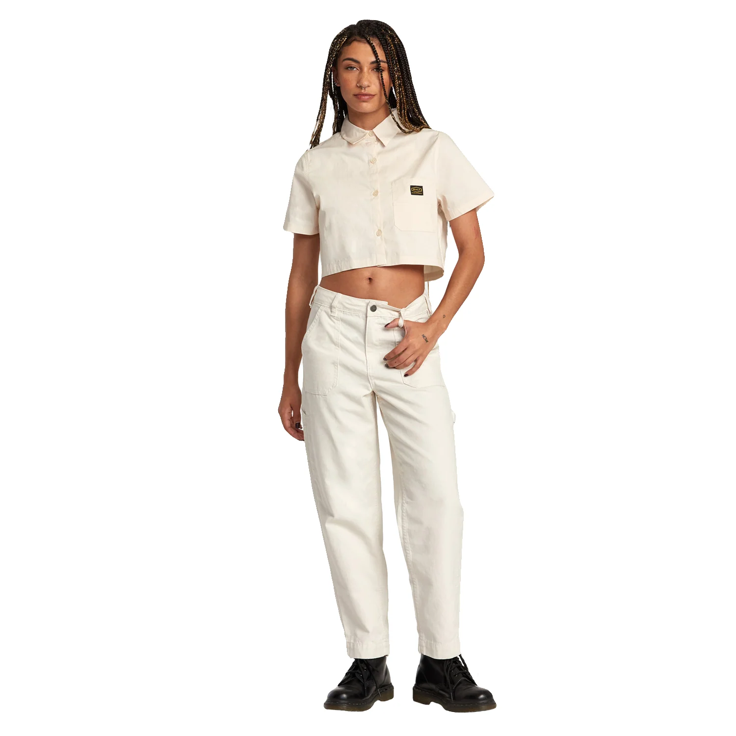 RVCA Women's Recession 2 Shirt Latte - Image 3