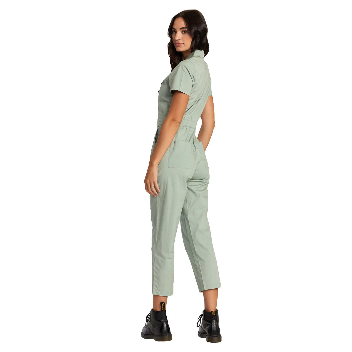 RVCA Women's Recession Jumpsuit Sage - Image 3