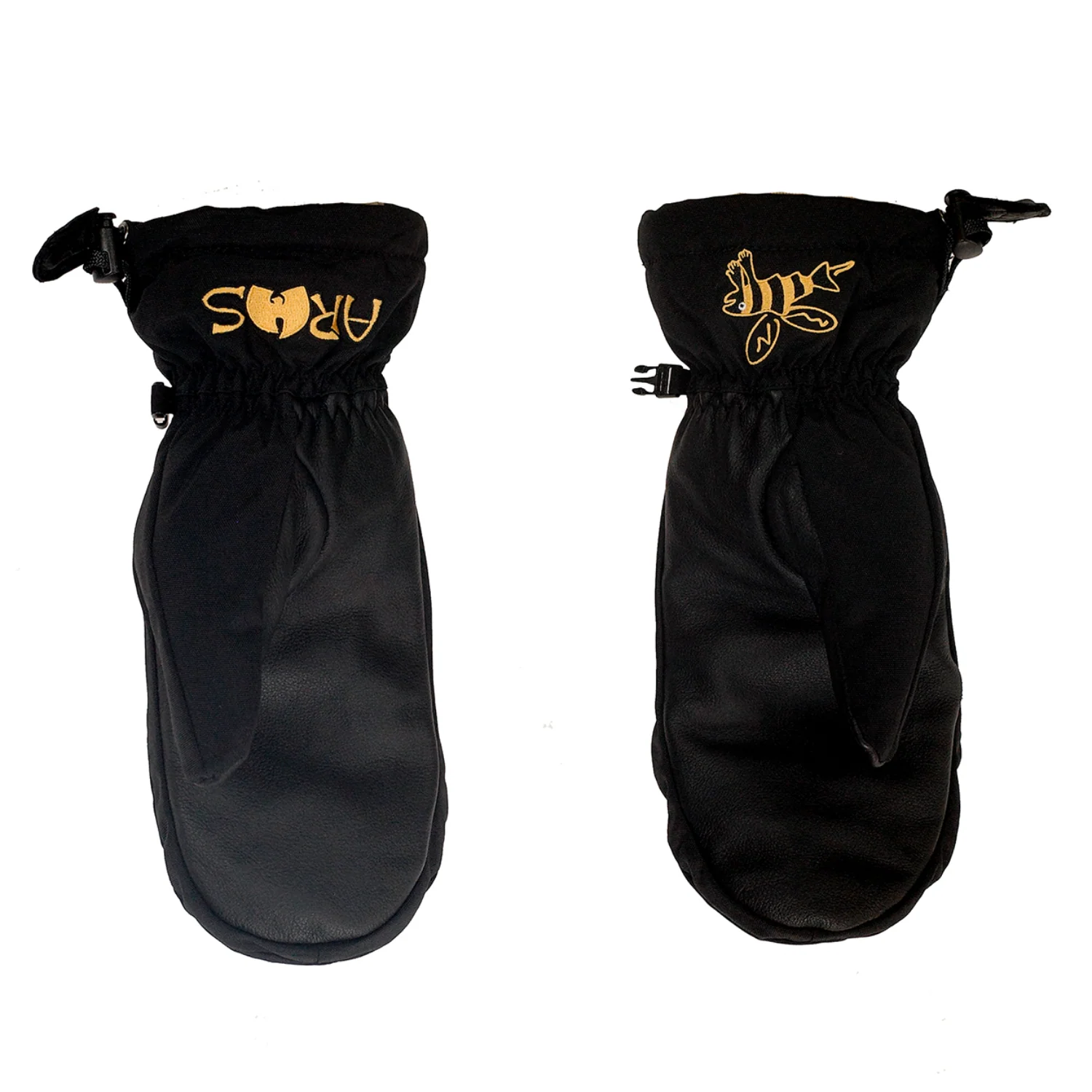 Salmon Arms Classic Mitt Stripes / Killer Stee Black/Yellow - Image 2