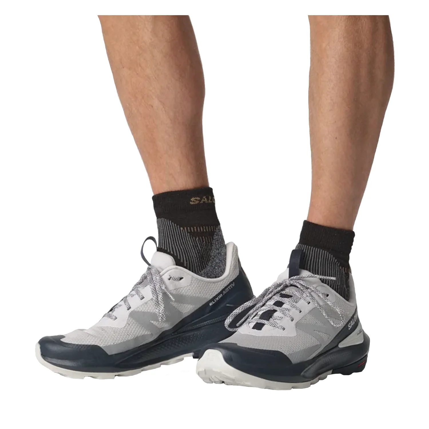 Salomon Men's Elixir Activ Shoe Glacier Gray/Carbon/Slate Green - Image 2