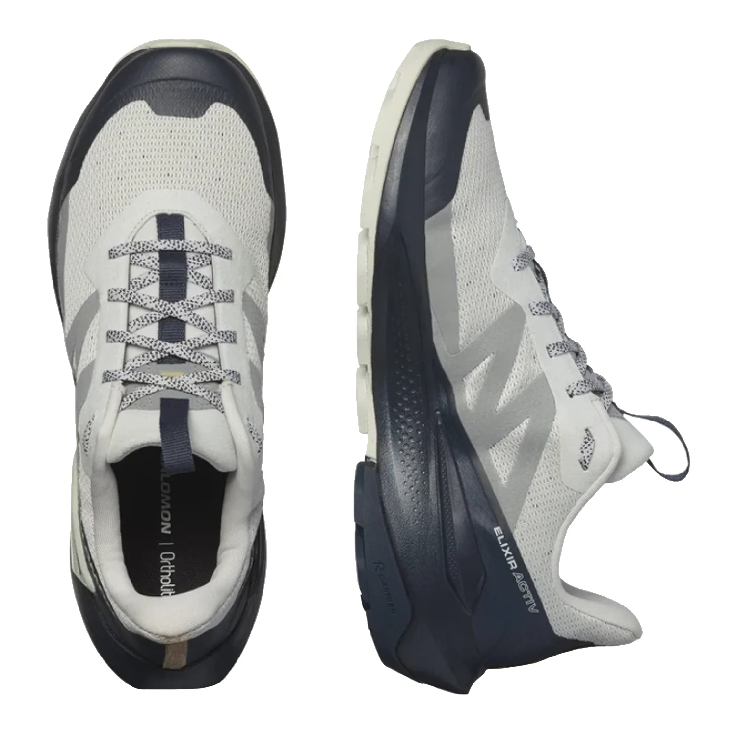 Salomon Men's Elixir Activ Shoe Glacier Gray/Carbon/Slate Green - Image 3