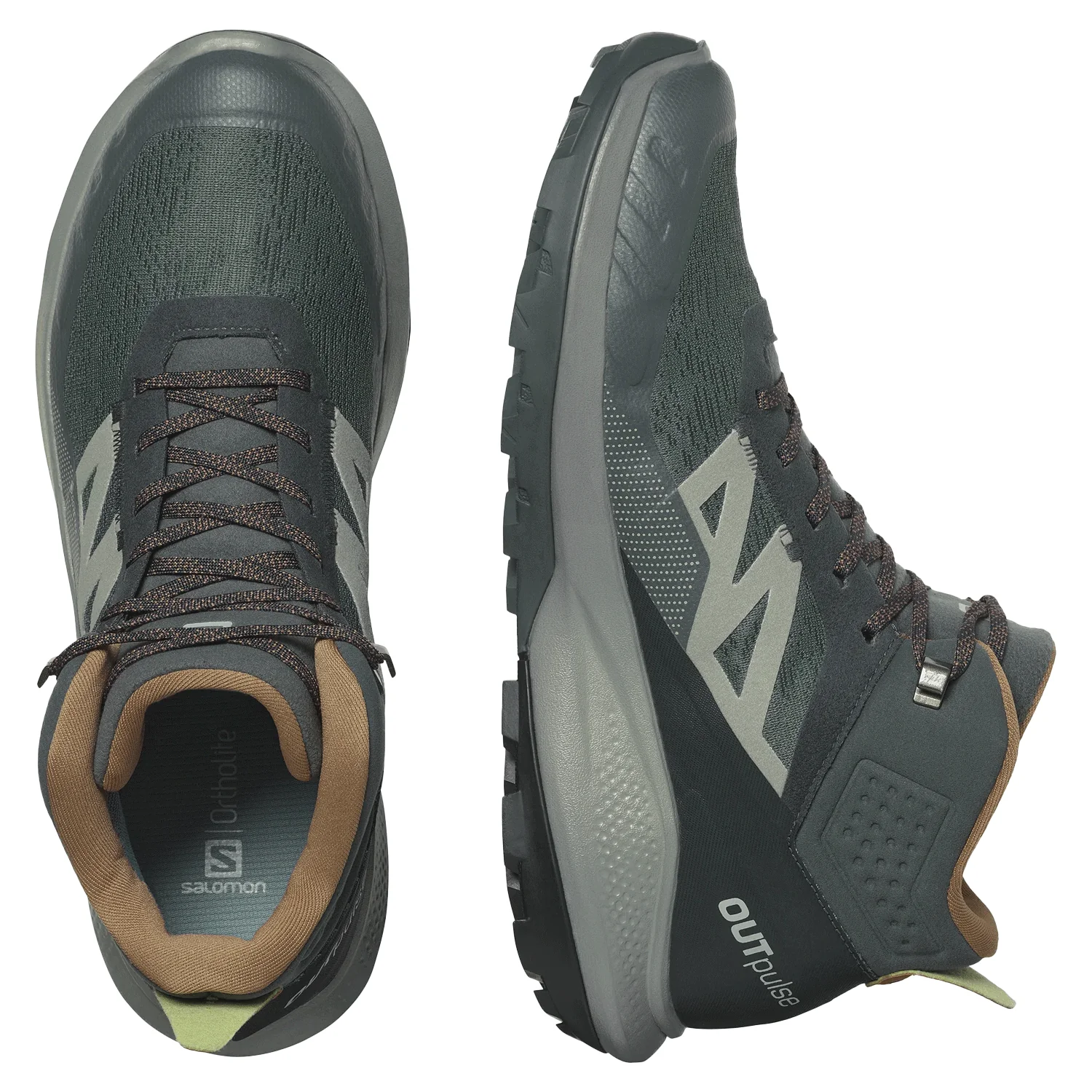 Salomon Men's Outpulse Mid Gore-tex Shoe Urban Chic/Shadow/Rawhide - Image 2