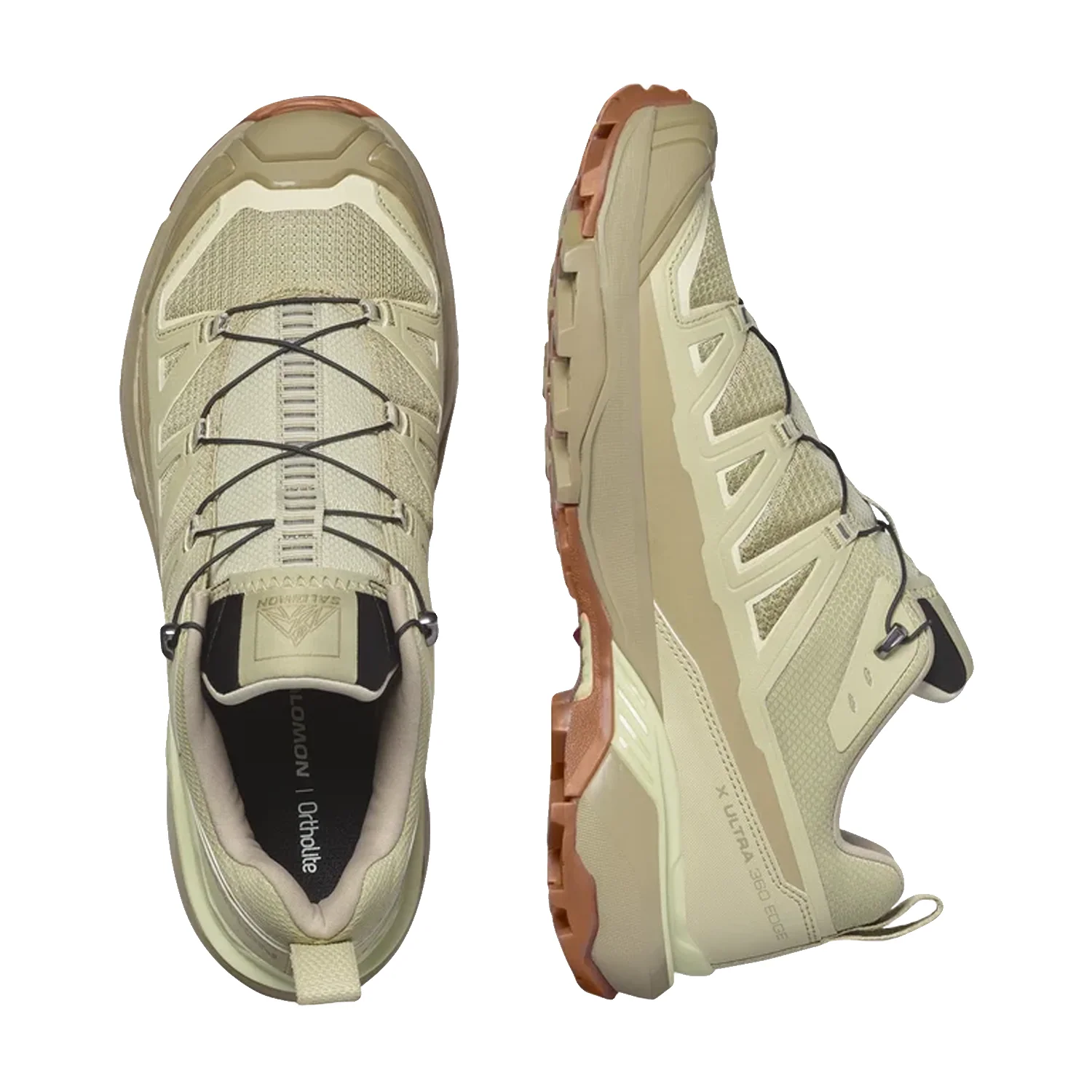 Salomon Men's Shoes X Ultra 360 Edge Shoe Slate Green/Alfalfa/Transparent Yellow - Image 2