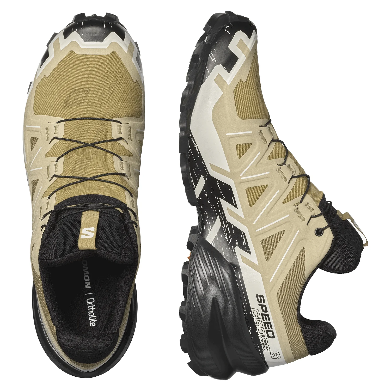 Salomon Men's Speedcross 6 Gore-tex Shoe Kelp/Black/Vanilla - Image 3