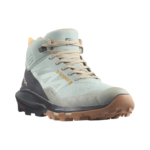 Salomon Women's Outpulse Mid Gore-tex Shoe Wrought Iron/Ebony/Blazing Orange - Image 2
