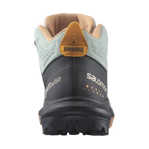 Salomon Women's Outpulse Mid Gore-tex Shoe Wrought Iron/Ebony/Blazing Orange - Image 3