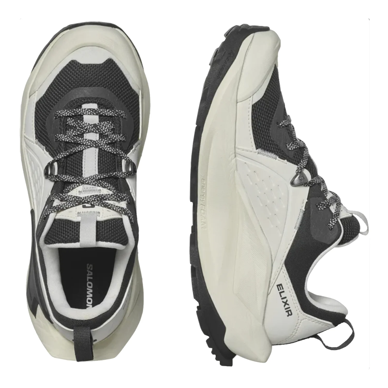 Salomon Women's Elixir Gore-tex Shoe Vanila/Phantom/Metal - Image 2