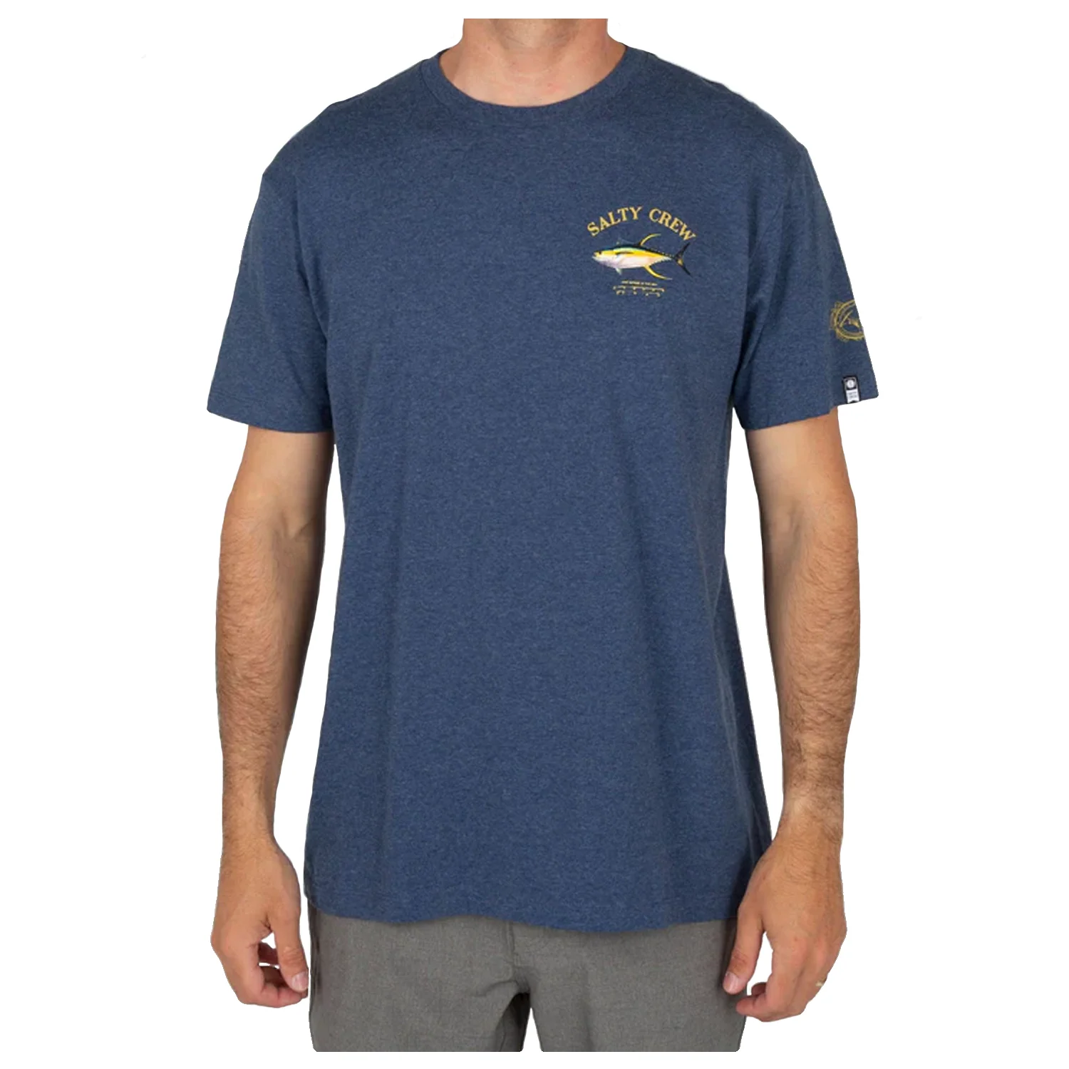 Salty Crew Men's Ahi Mount Classic S/S T Shirt Navy/Heather - Image 2