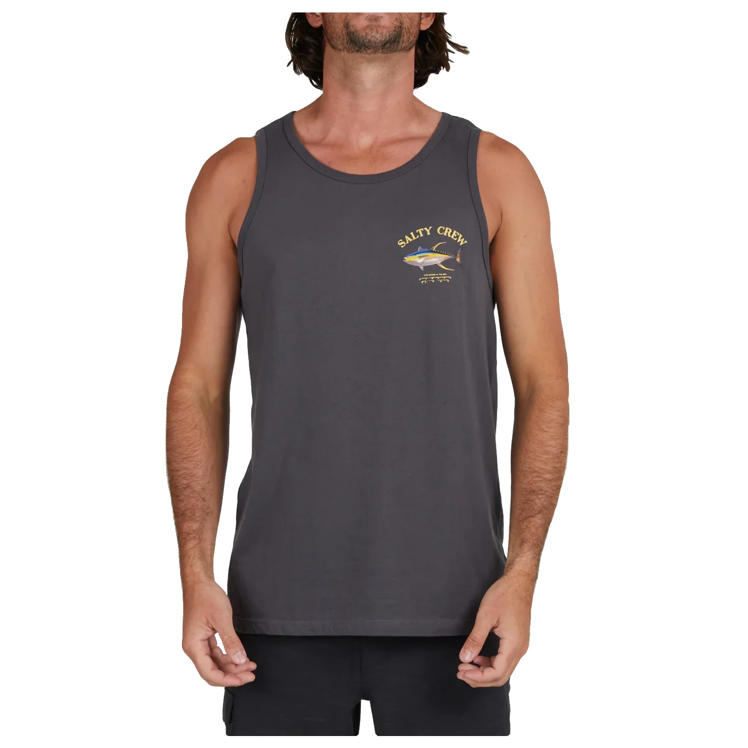 Salty Crew Men's Ahi Mount Tank Top Charcoal - Image 2