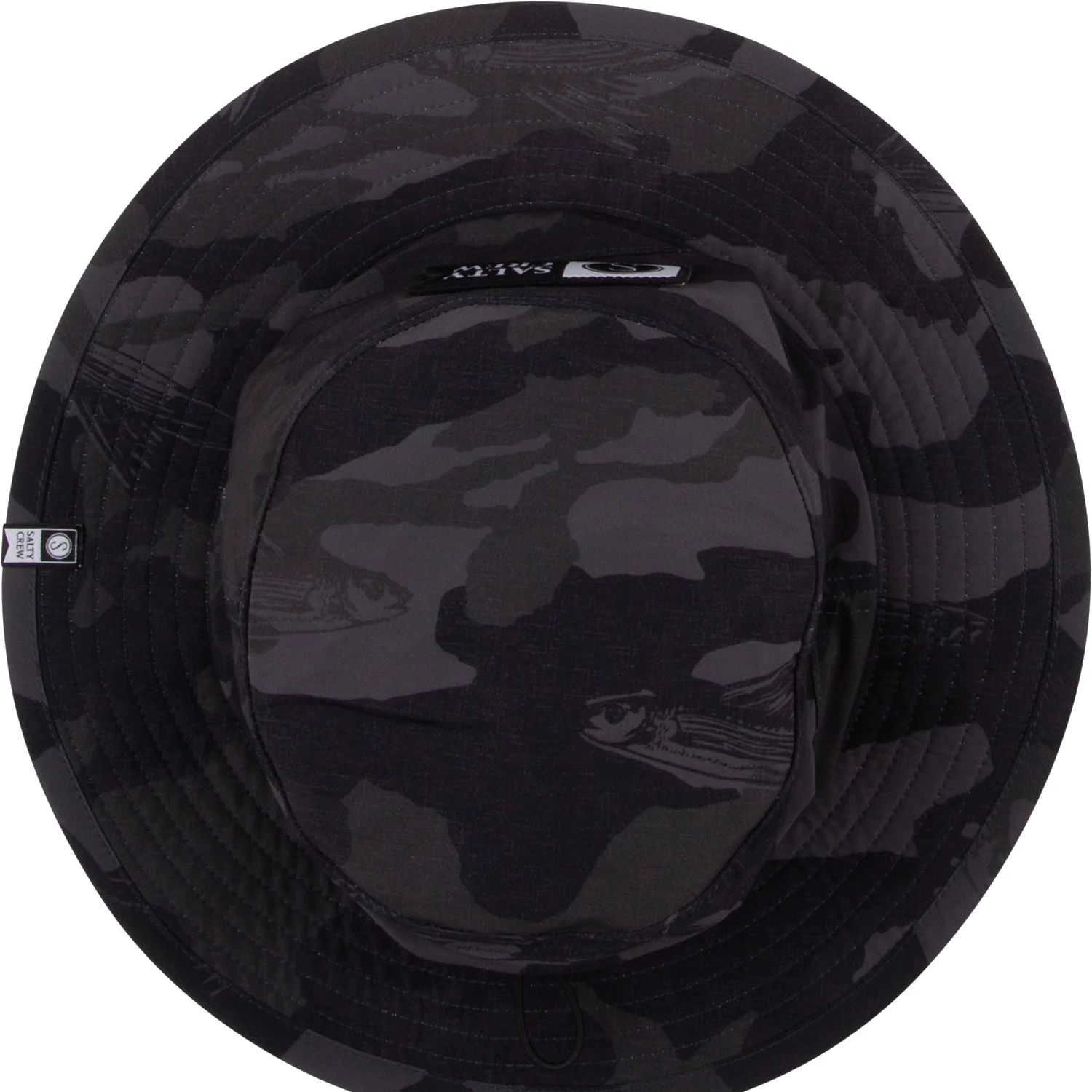 Salty Crew Men's Alpha Tech Boonie Black Camo - Image 3