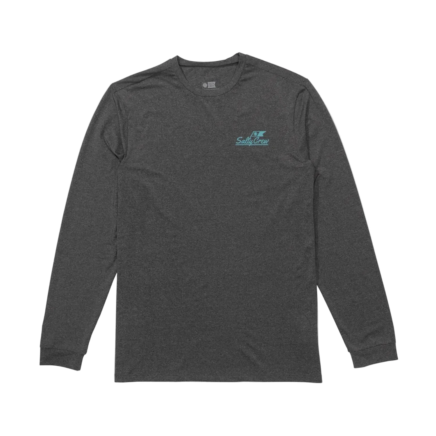 Salty Crew Men's Original L/S Sunshirt Charcoal Heather - Image 2