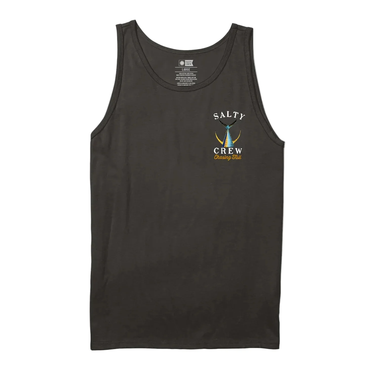 Salty Crew Men's Tailed Tank Black - Image 2