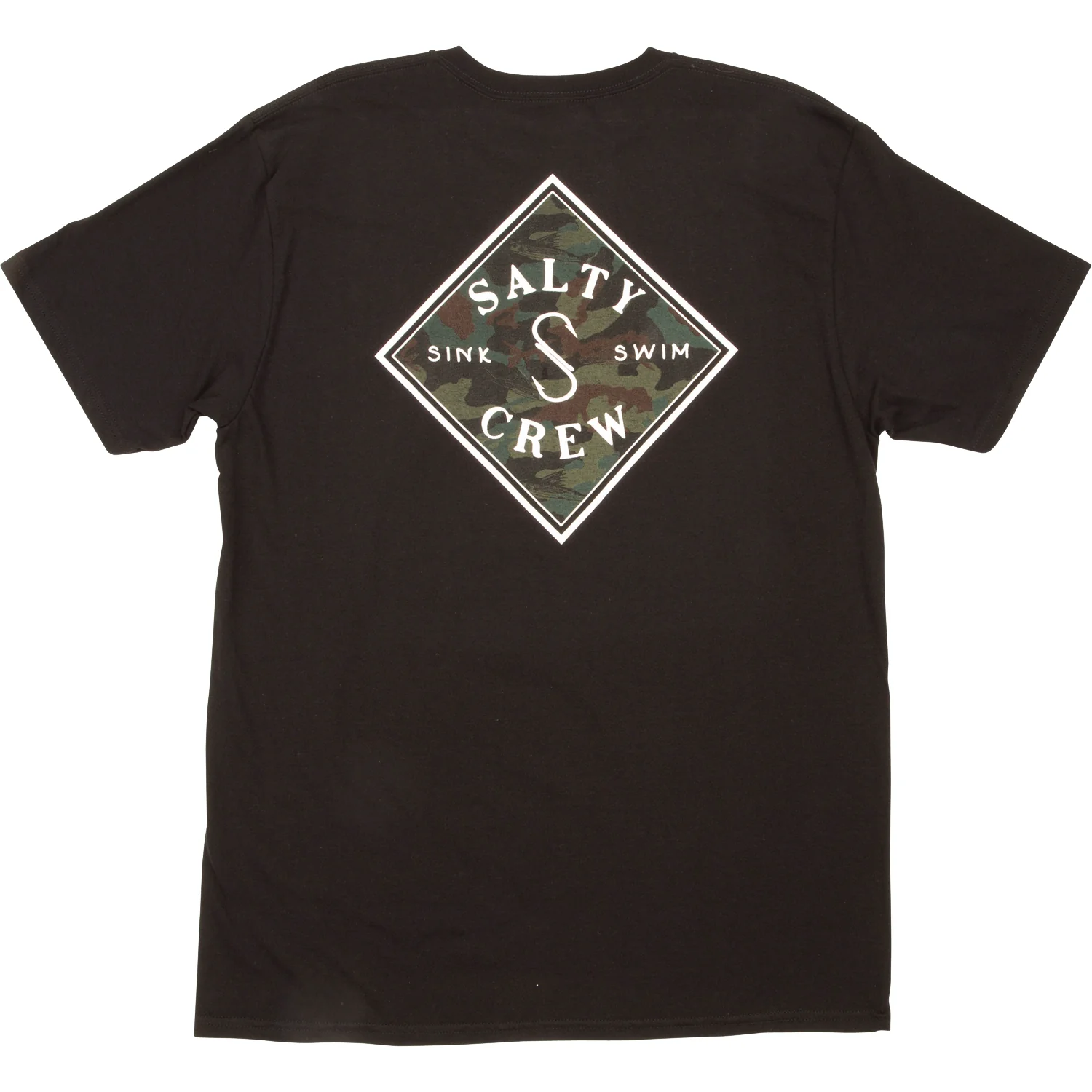 Salty Crew Men's Tippet Decoy Standard T Shirt Black - Image 2