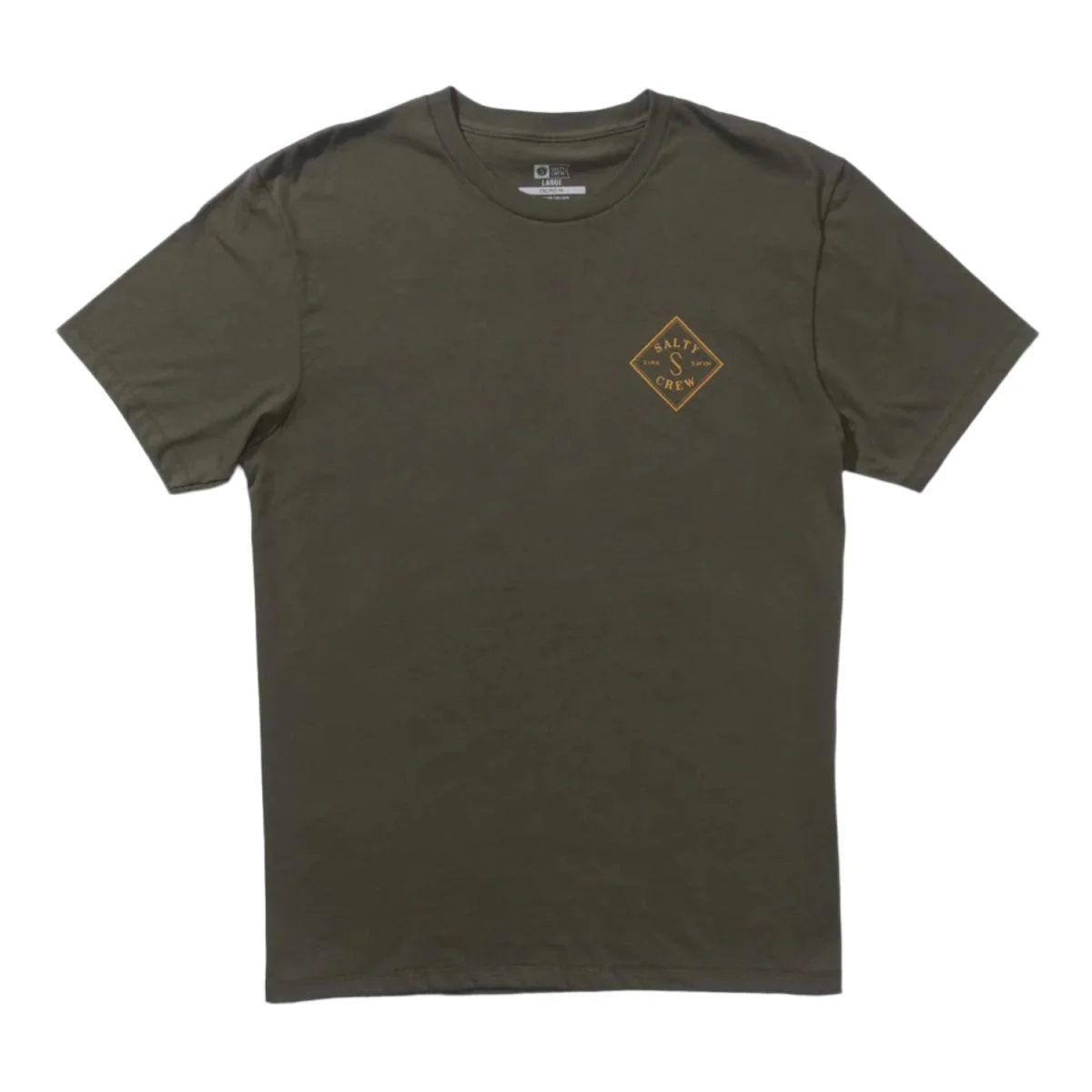 Salty Crew Men's Tippet S/S T-Shirt Dusty Olive - Image 2