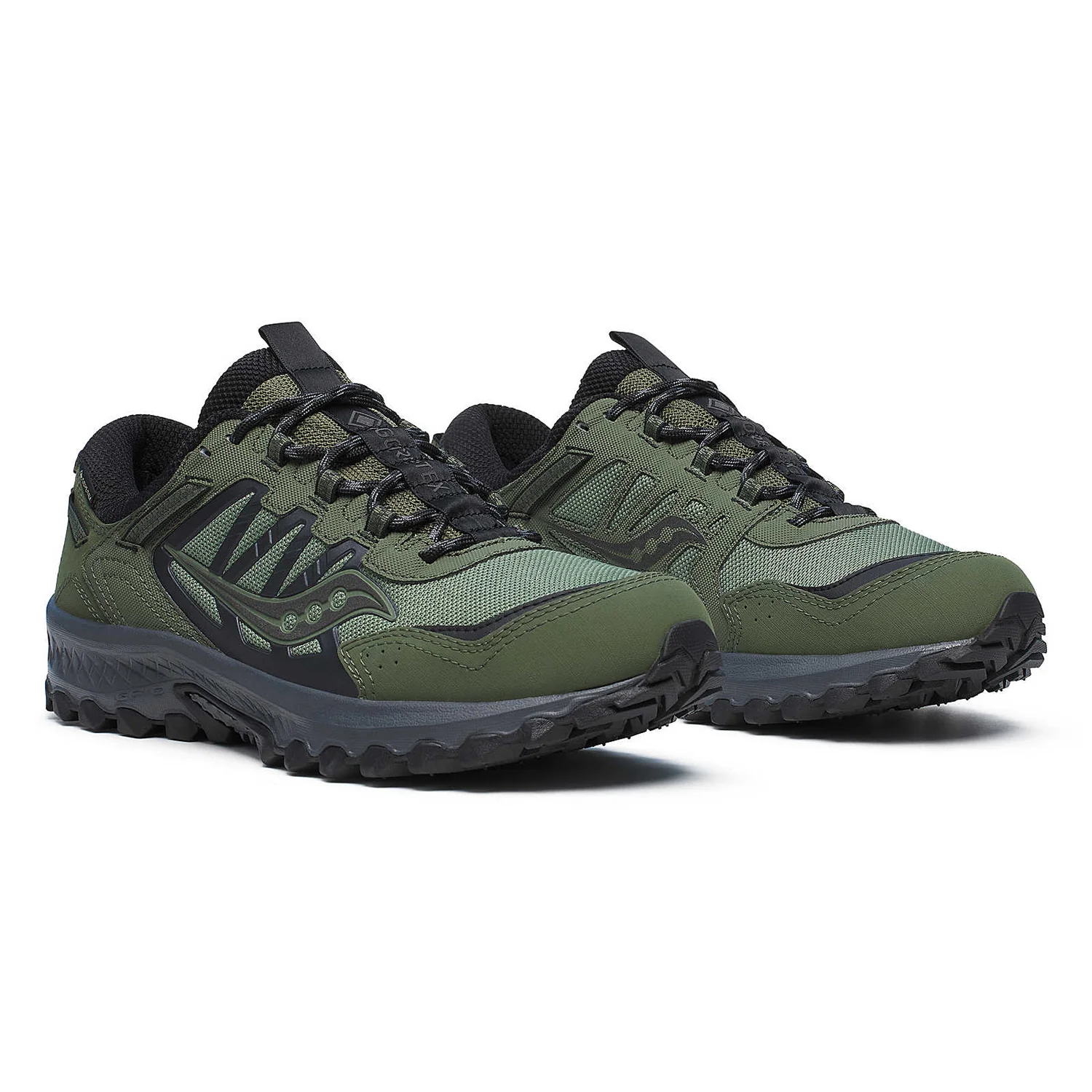 Saucony Men's Grid Peak Shoe Forest/Black - Image 2