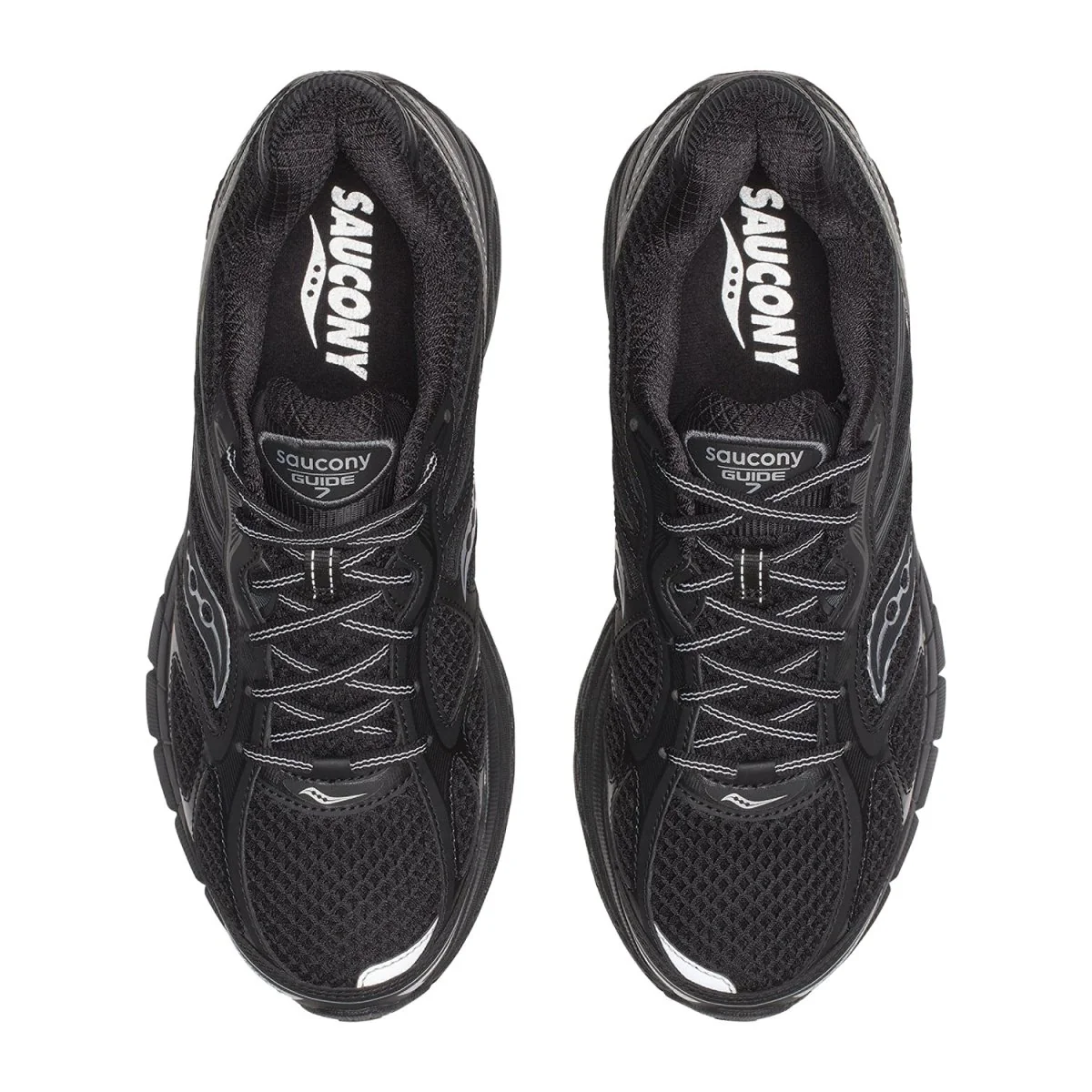Saucony Progrid Guide 7 Shoe Black/Silver - Image 3