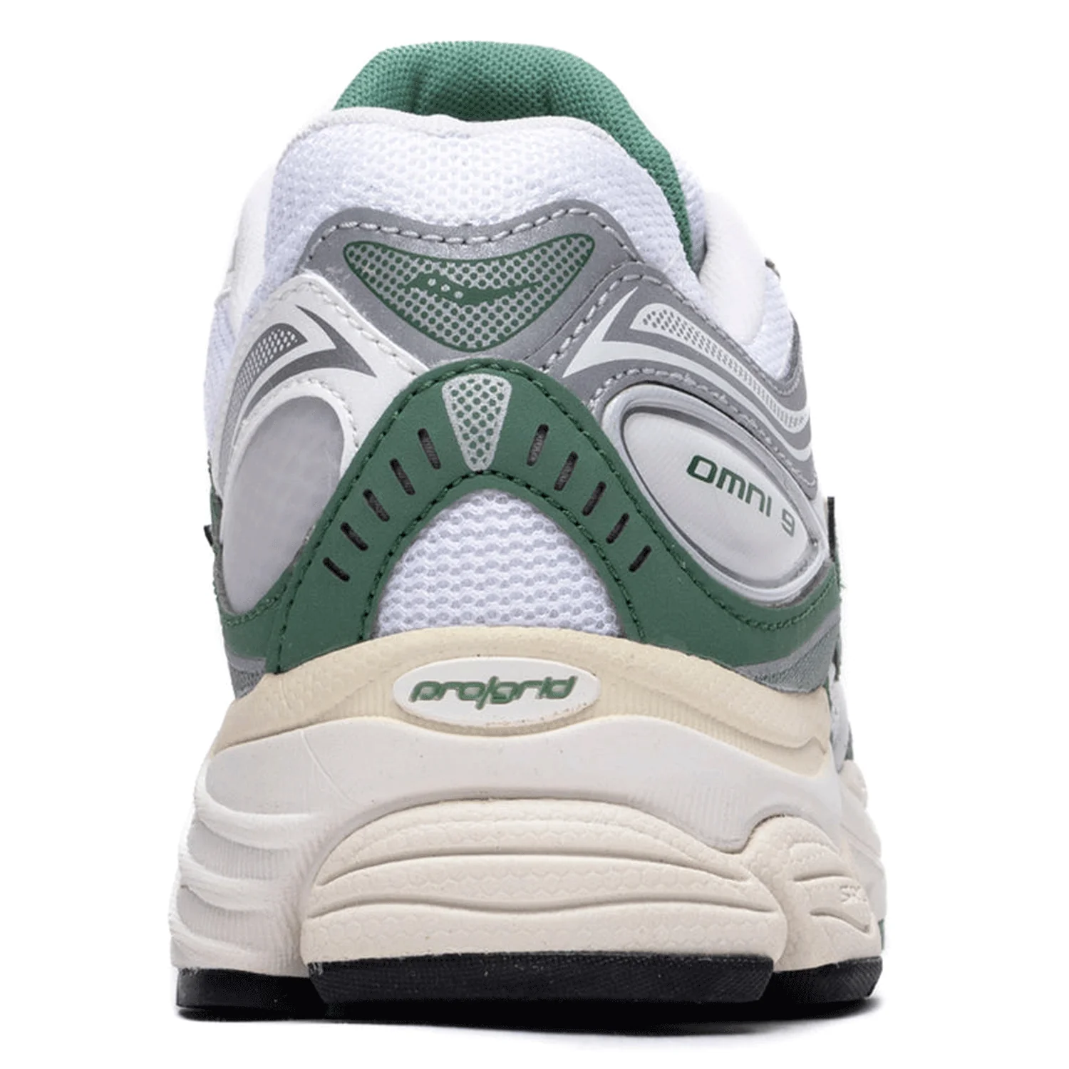 Saucony Progrid Omni 9 Shoe Ivory/Green - Image 3