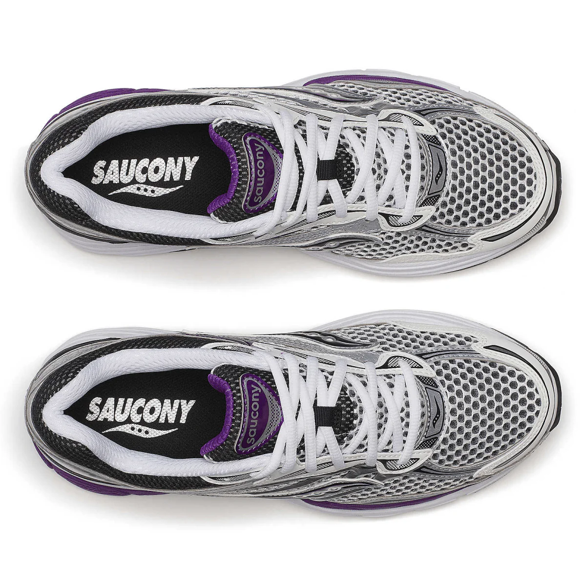 Saucony Progrid Omni 9 Shoe Silver/Purple - Image 5