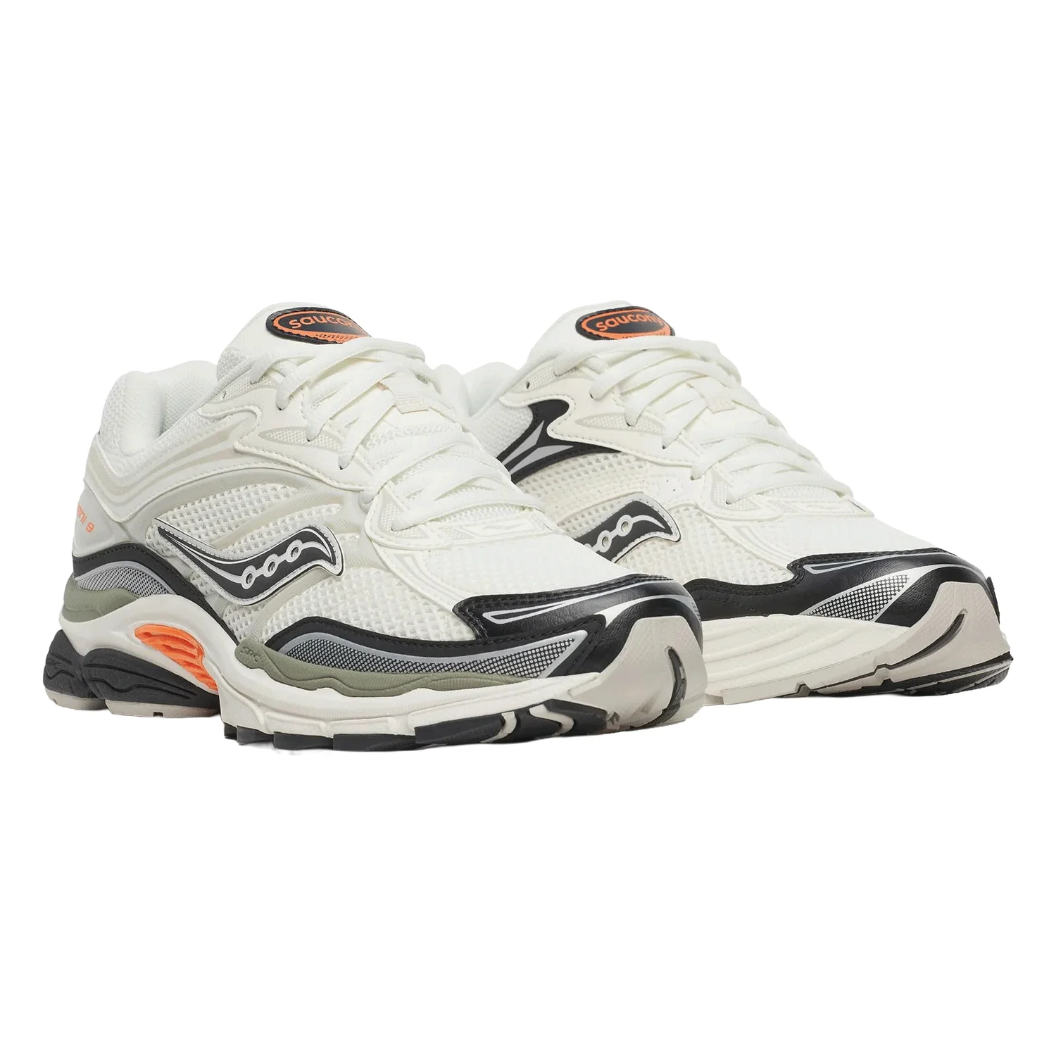 Saucony Progrid Omni 9 Shoe White/Turmeric - Image 2