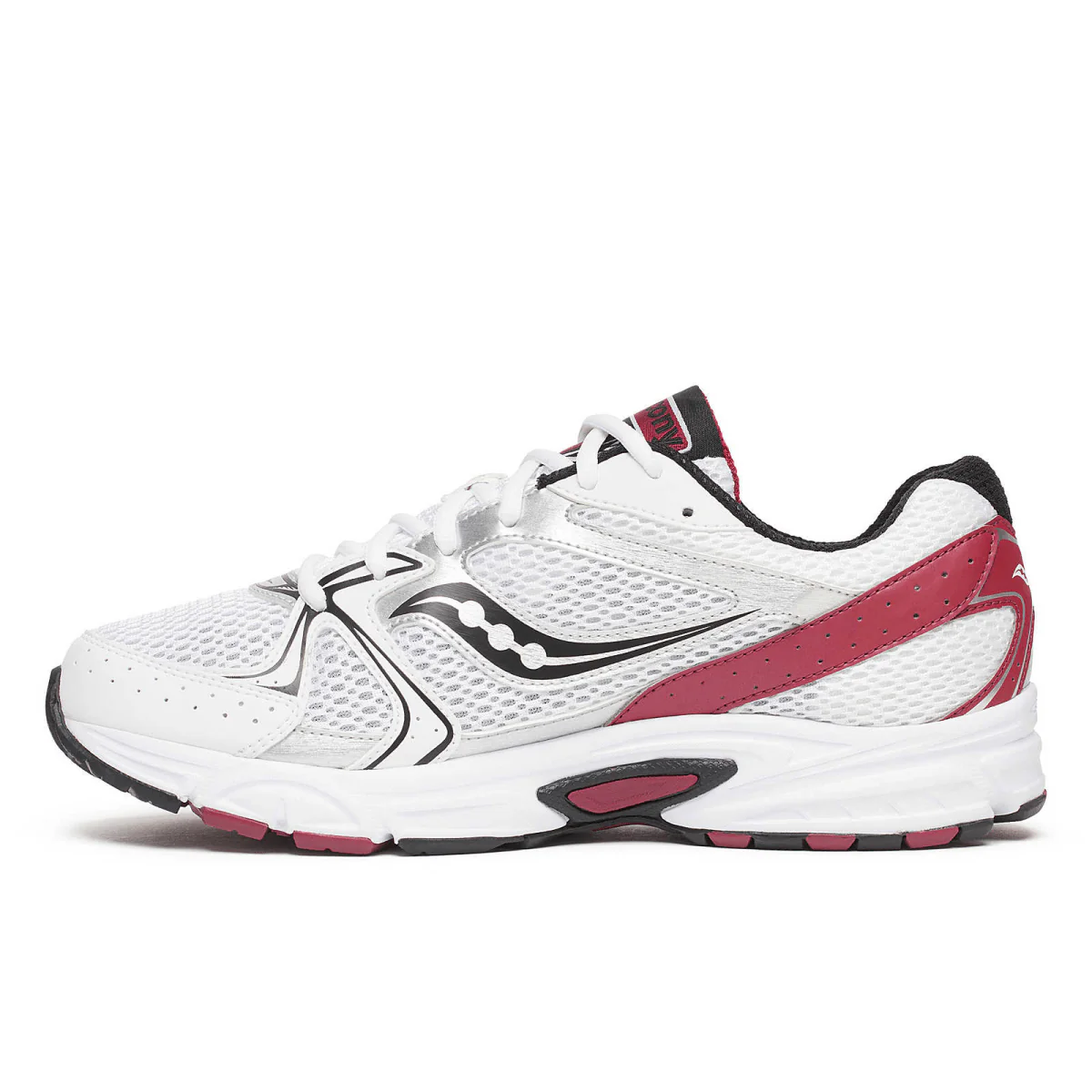 Saucony Ride Millennium Shoe White/Red - Image 2